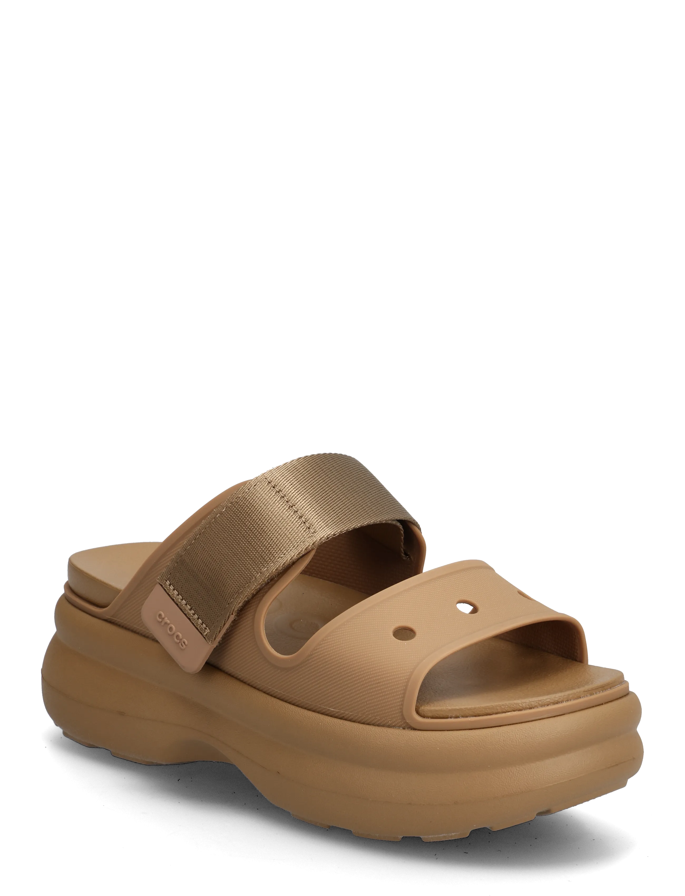 Crocs Soho Two Strap Sandal, 41/42, Sandals, Braun - Platform Frauen