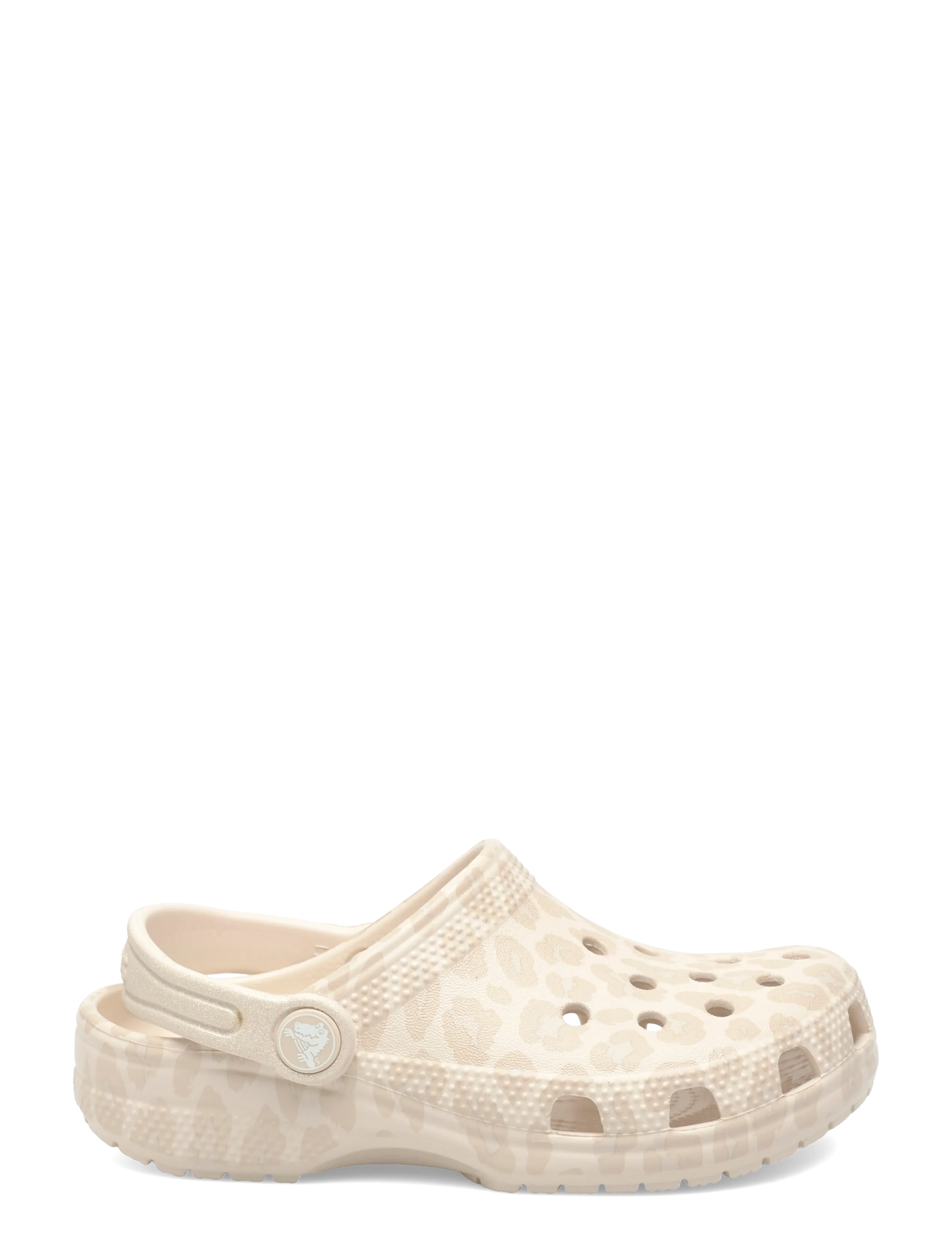 Crocs - Classic Animal Glitter Clog K - clogs - almond tint/leopard - 1