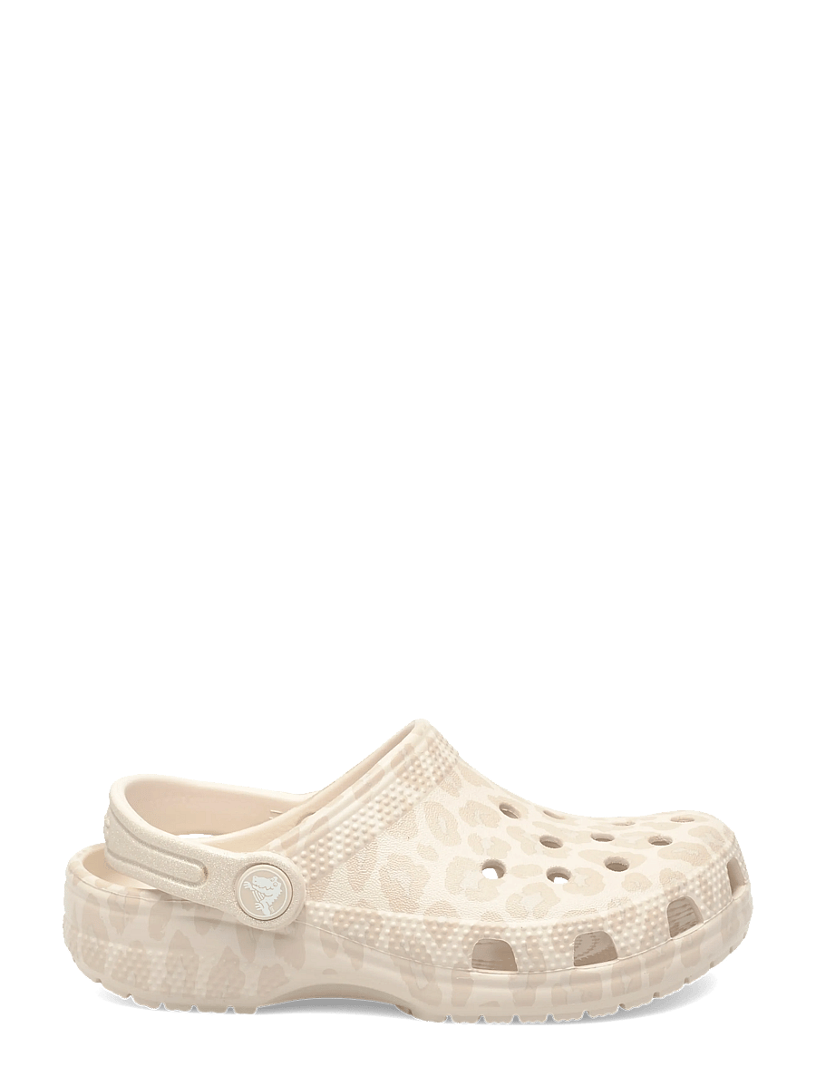 Crocs - Classic Animal Glitter Clog K - crocksid - almond tint/leopard - 1