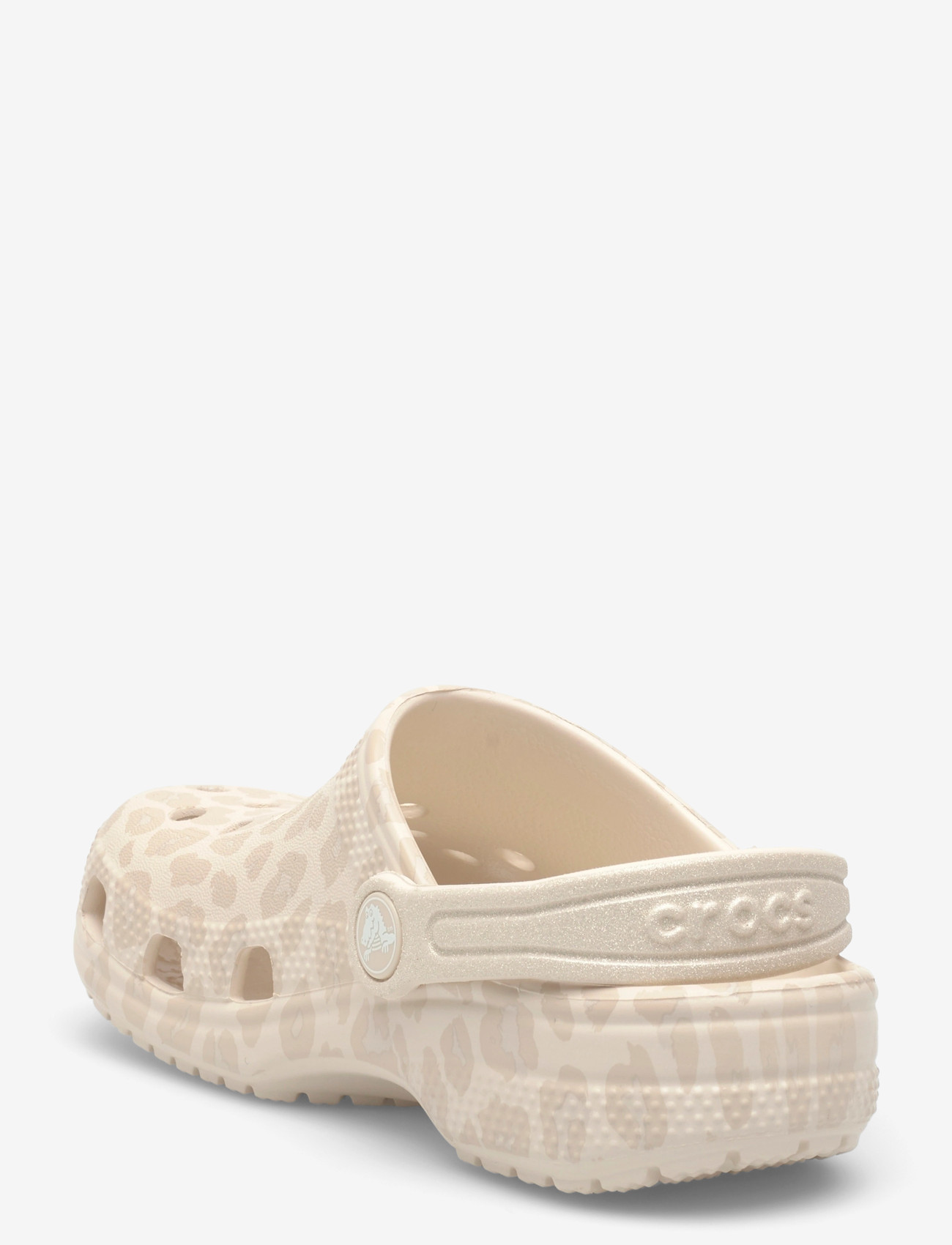 Crocs - Classic Animal Glitter Clog K - clogs - almond tint/leopard - 2