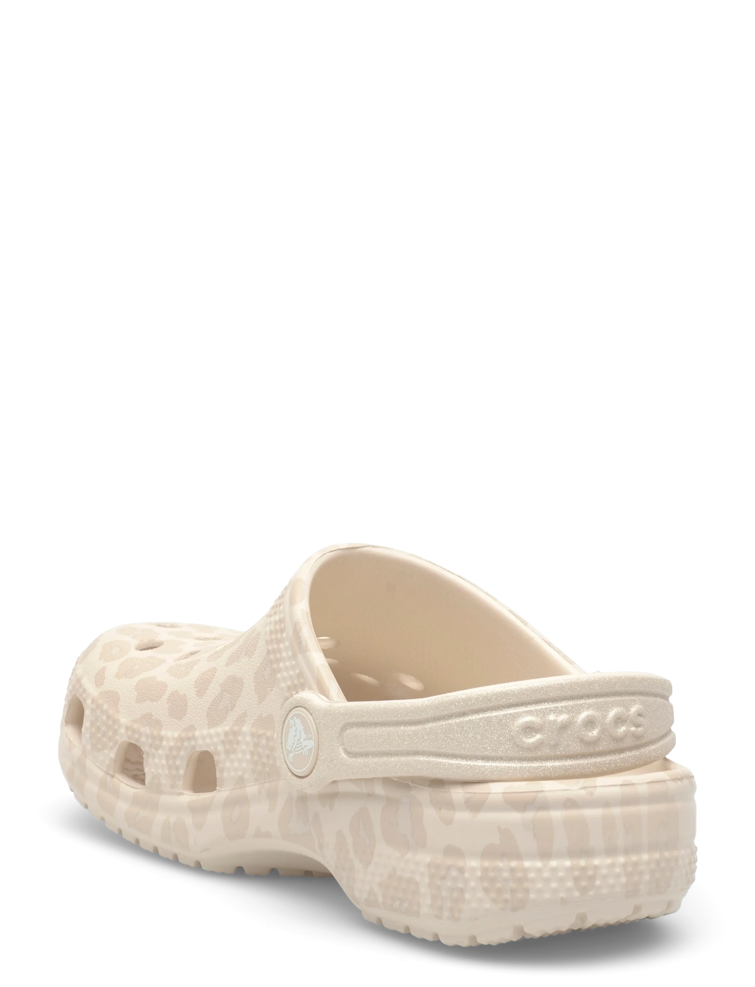 Crocs - Classic Animal Glitter Clog K - clogs - almond tint/leopard - 2