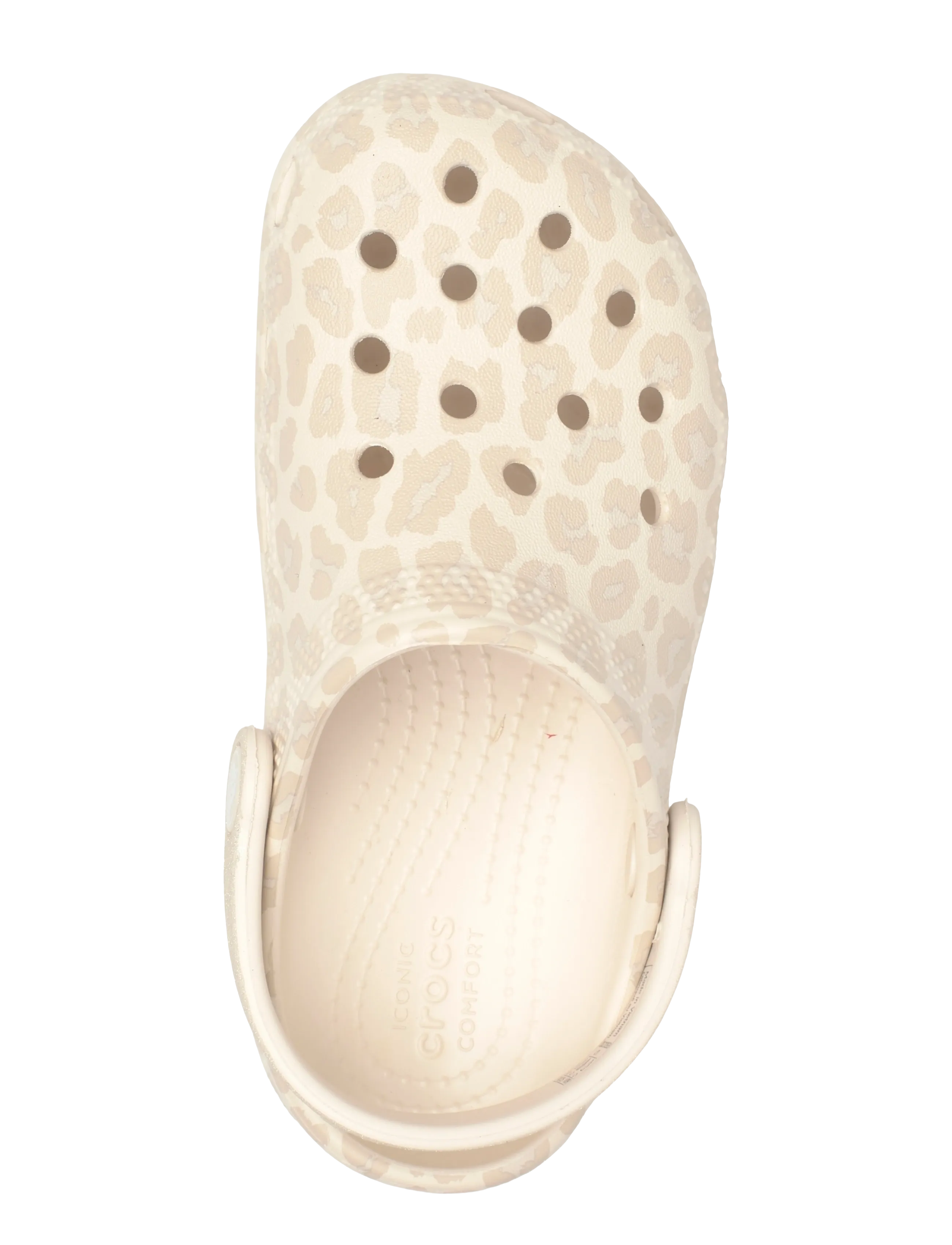 Crocs - Classic Animal Glitter Clog K - clogs - almond tint/leopard - 3