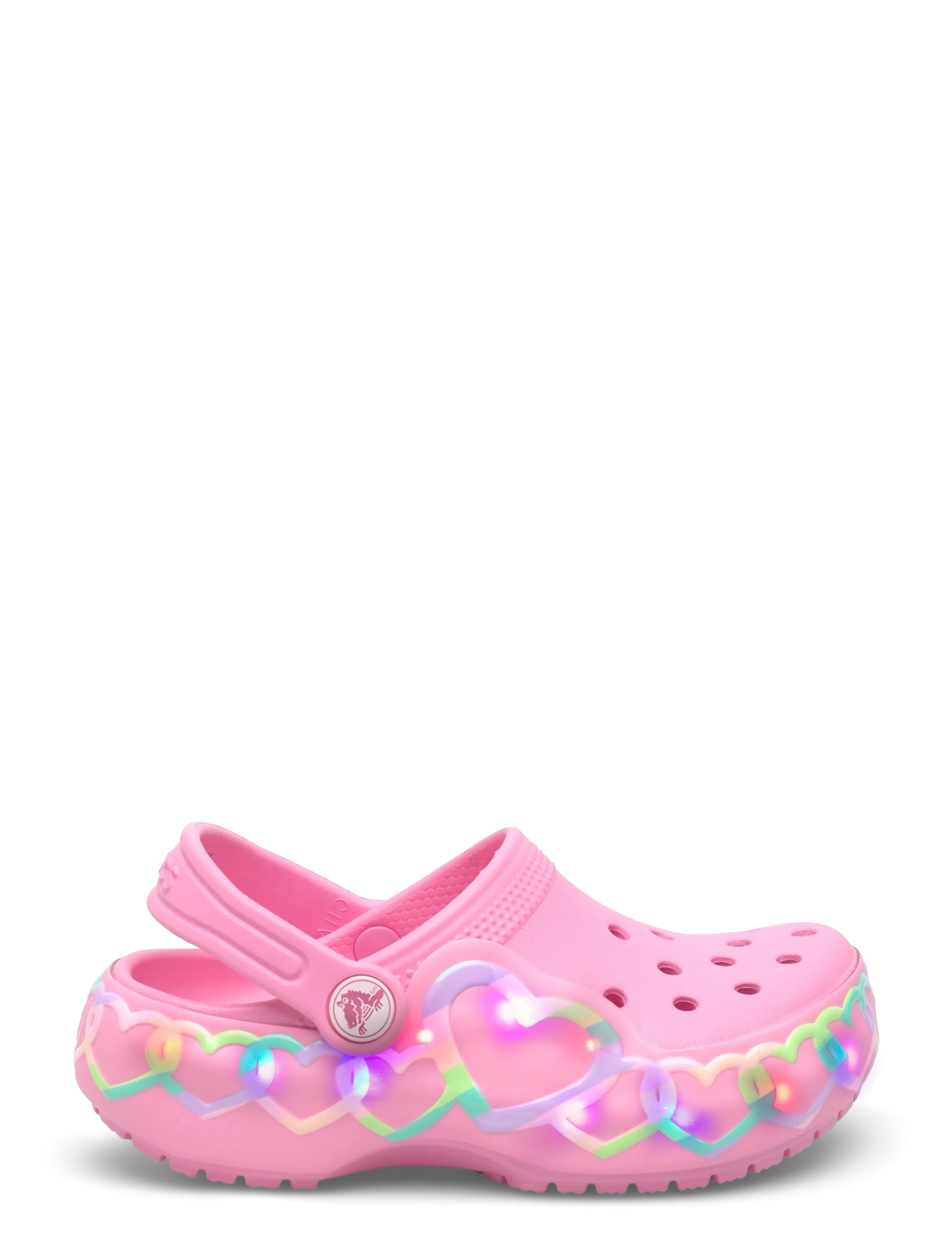 Crocs - Classic Heart Lights Clog K - clogs - pink lemonade - 1