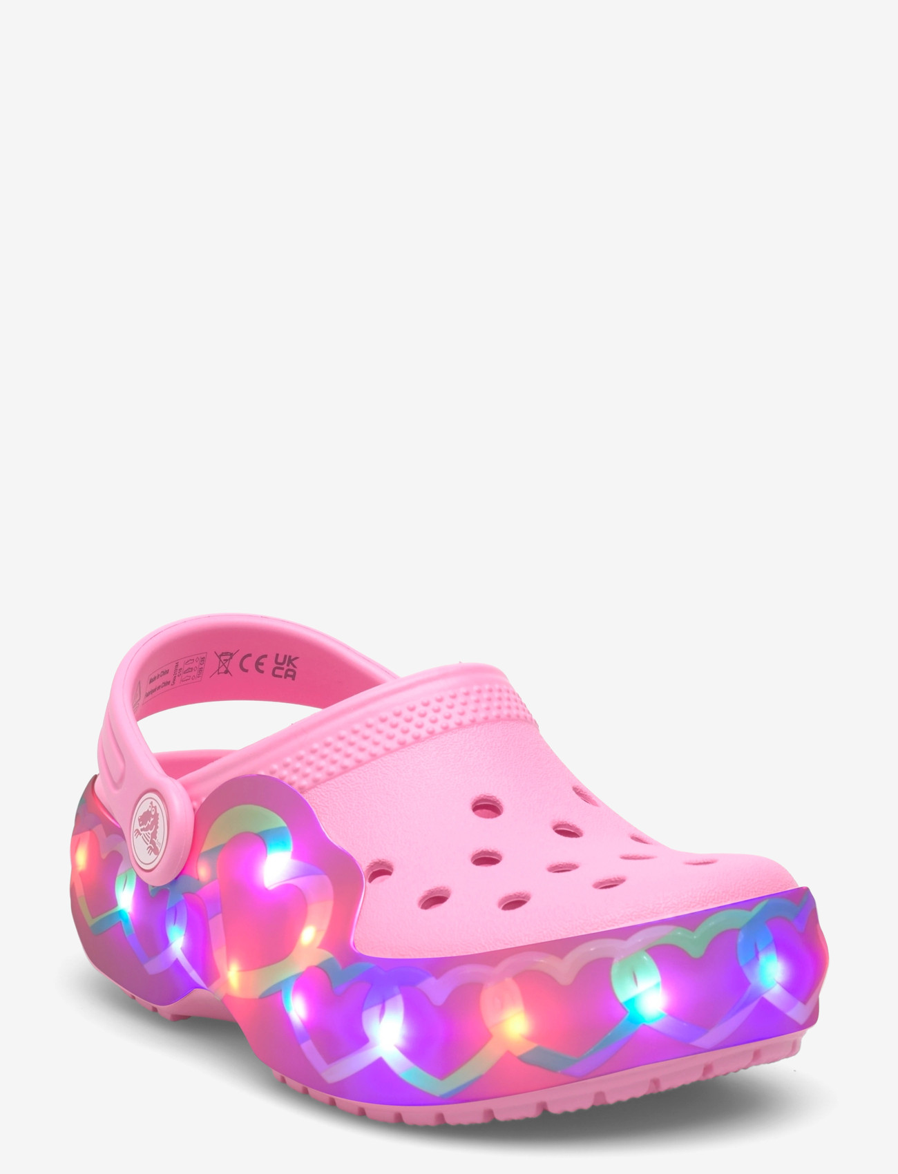 Crocs - Classic Heart Lights Clog T - clogs - pink lemonade - 0