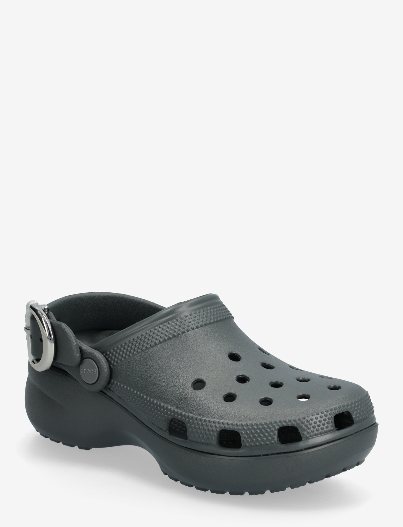 Crocs - Cls Platform Dipped Buckle Clg - clogs - carbon - 0