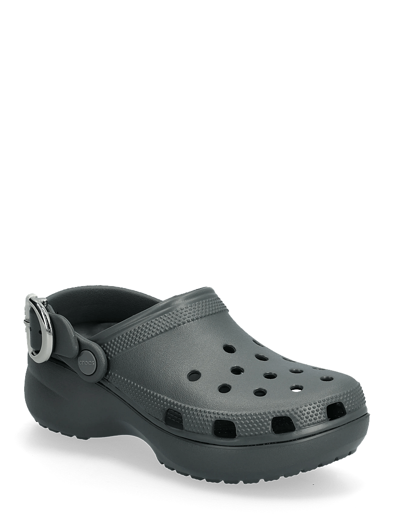 Crocs - Cls Platform Dipped Buckle Clg - clogs - carbon - 0