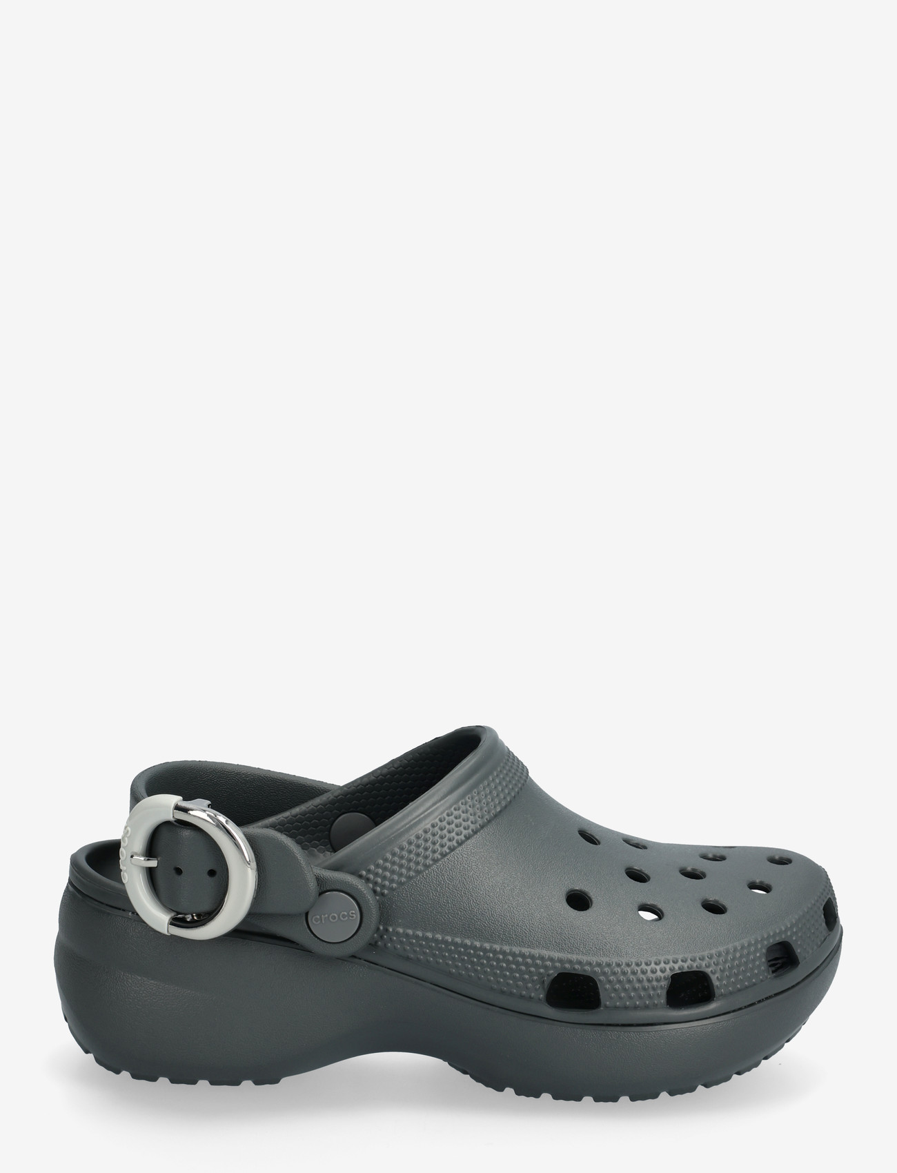 Crocs - Cls Platform Dipped Buckle Clg - clogs - carbon - 1