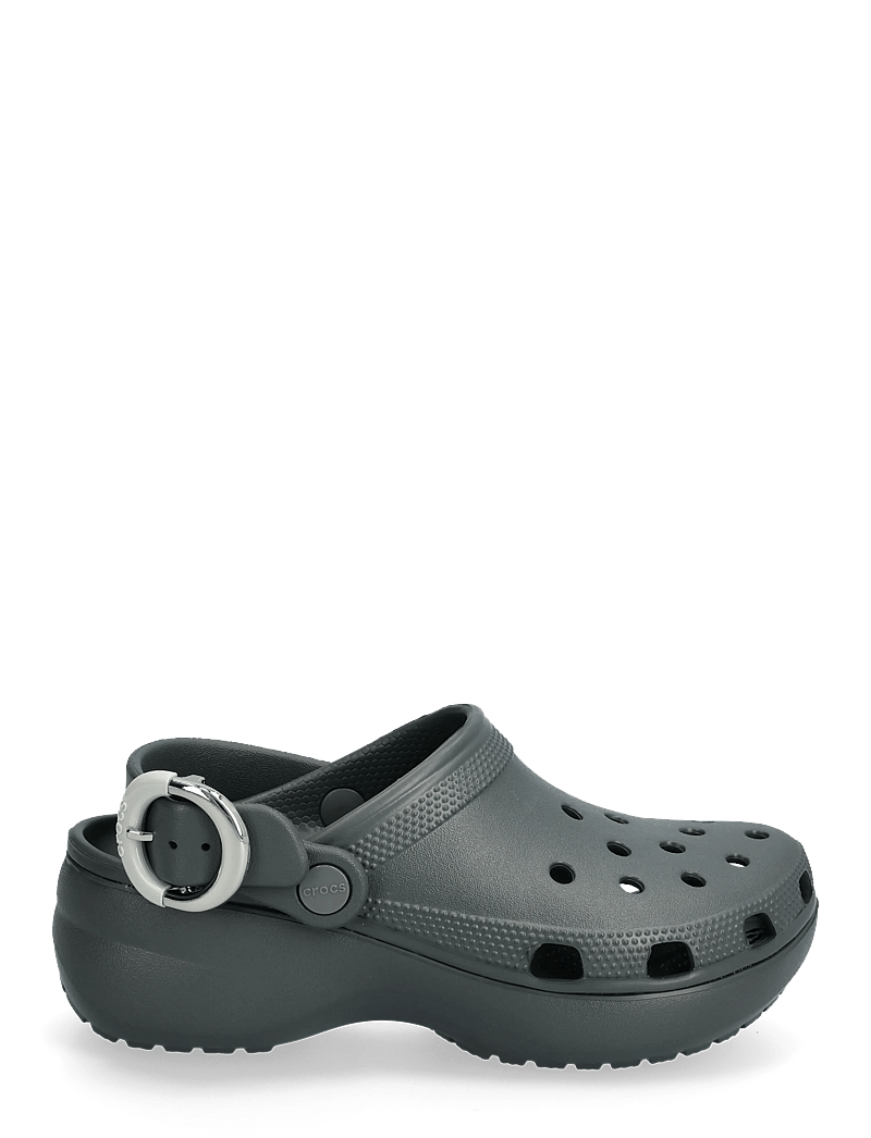 Crocs - Cls Platform Dipped Buckle Clg - clogs - carbon - 1