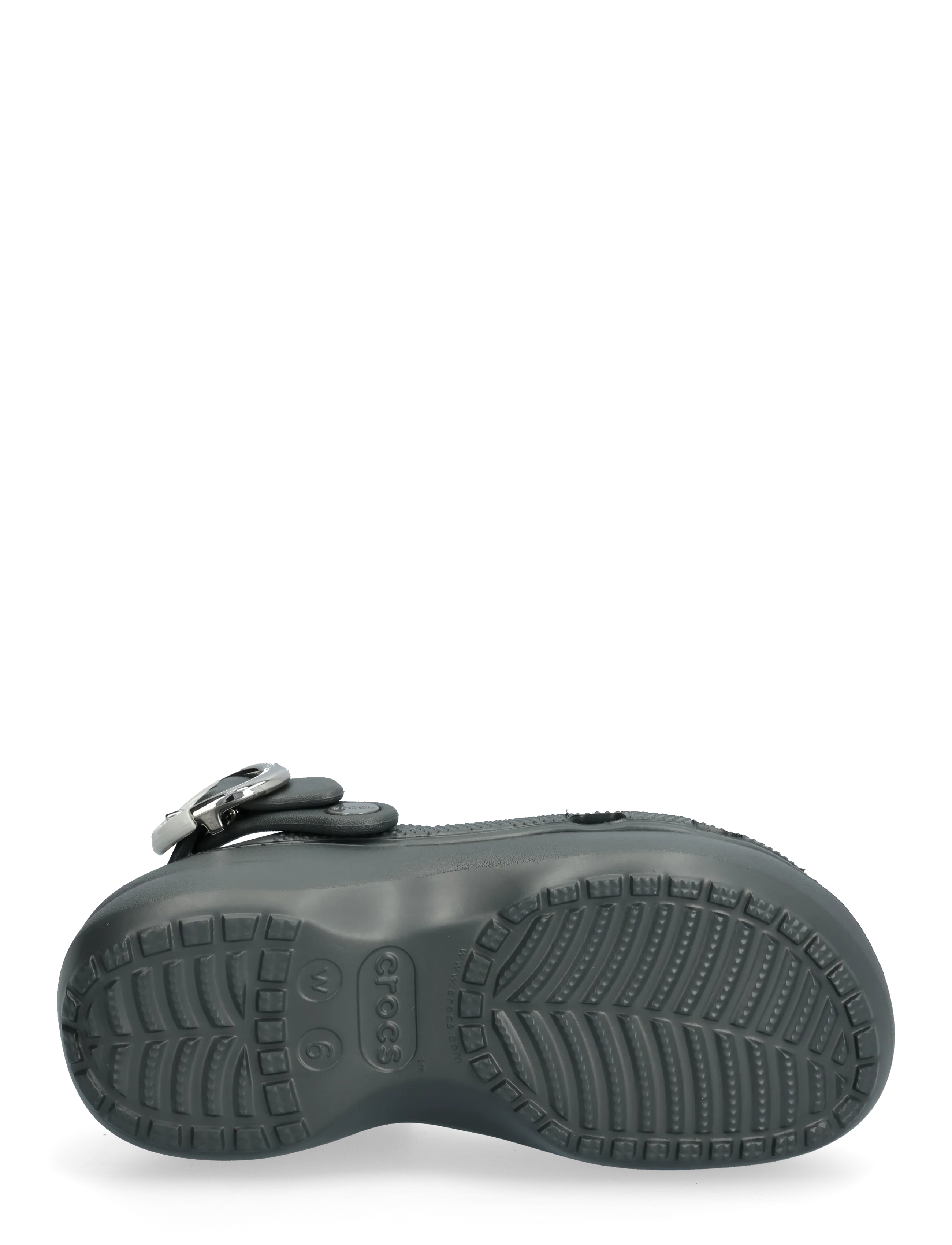Crocs - Cls Platform Dipped Buckle Clg - clogs - carbon - 4