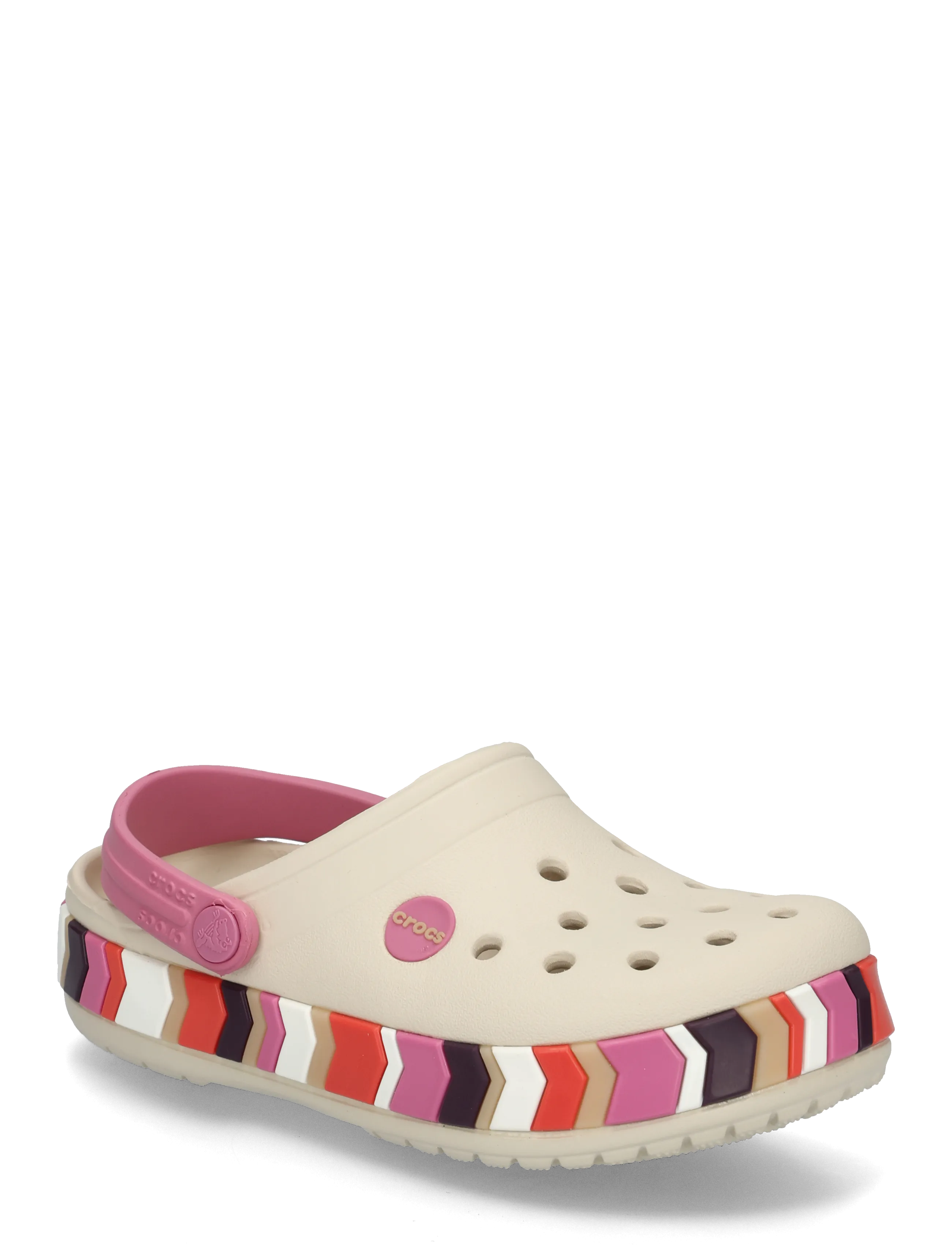Crocs Crocband Chevron Band Clog K, Kinder, Chevron Band Clog, Creme, Gr.34/35