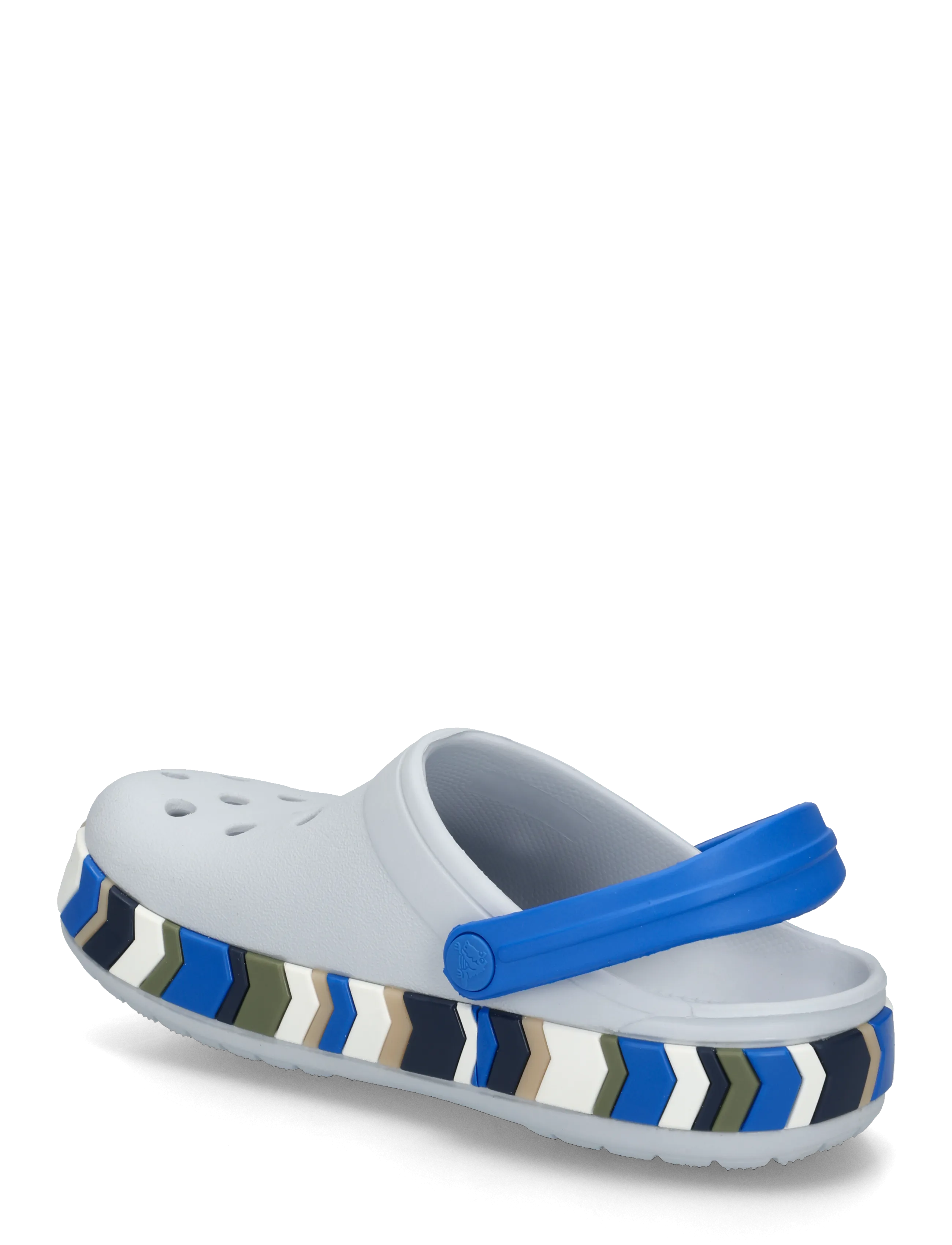 Crocs - Crocband Chevron Band Clog K - clogs - steel/blue blaze - 1