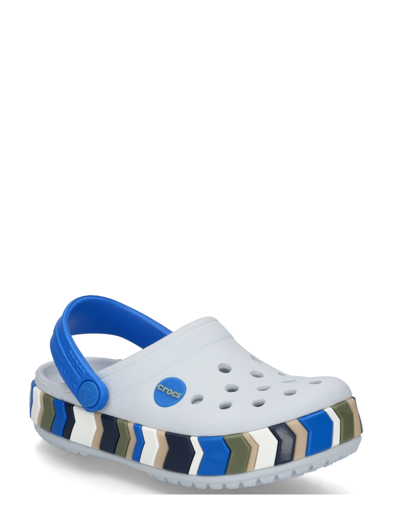 Crocs Crocband Chevron Band Clog T, Chevron Bånd Clog, Grå, Str: 25/26