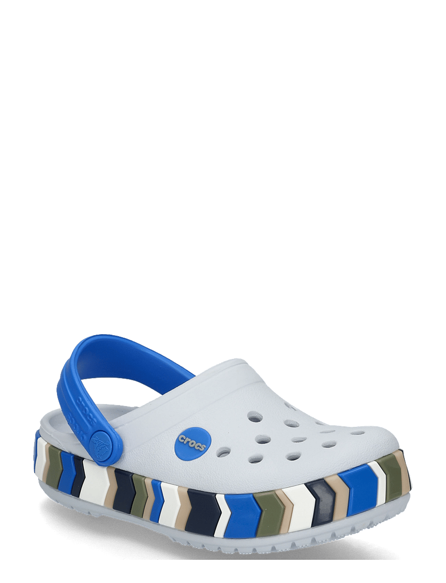 Crocs - Crocband Chevron Band Clog T - clogs - steel/blue blaze - 0
