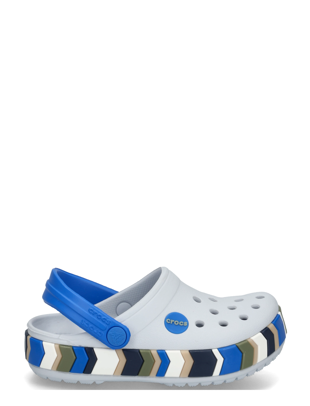 Crocs - Crocband Chevron Band Clog T - clogs - steel/blue blaze - 2