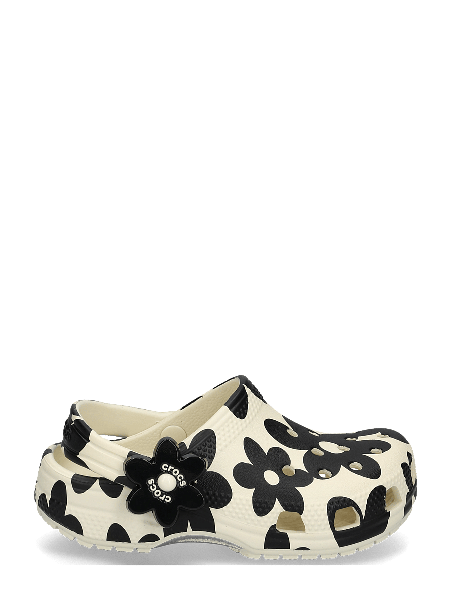 Crocs - Classic Pop Petals Clog T - clogs - summit white/black - 2