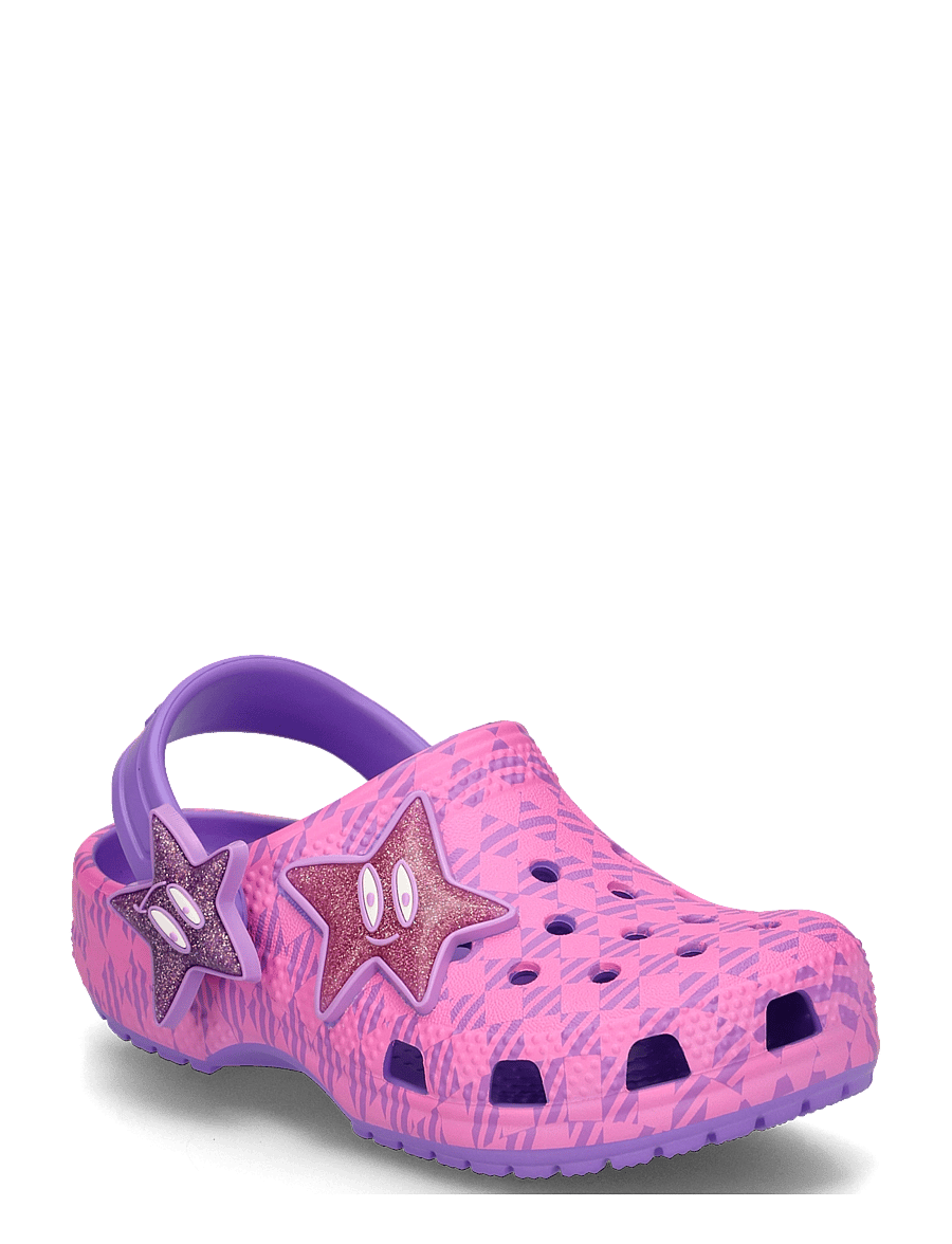 Crocs - Classic Plaid and Stars Clog T - clogs - purple bolt/pink punch - 0