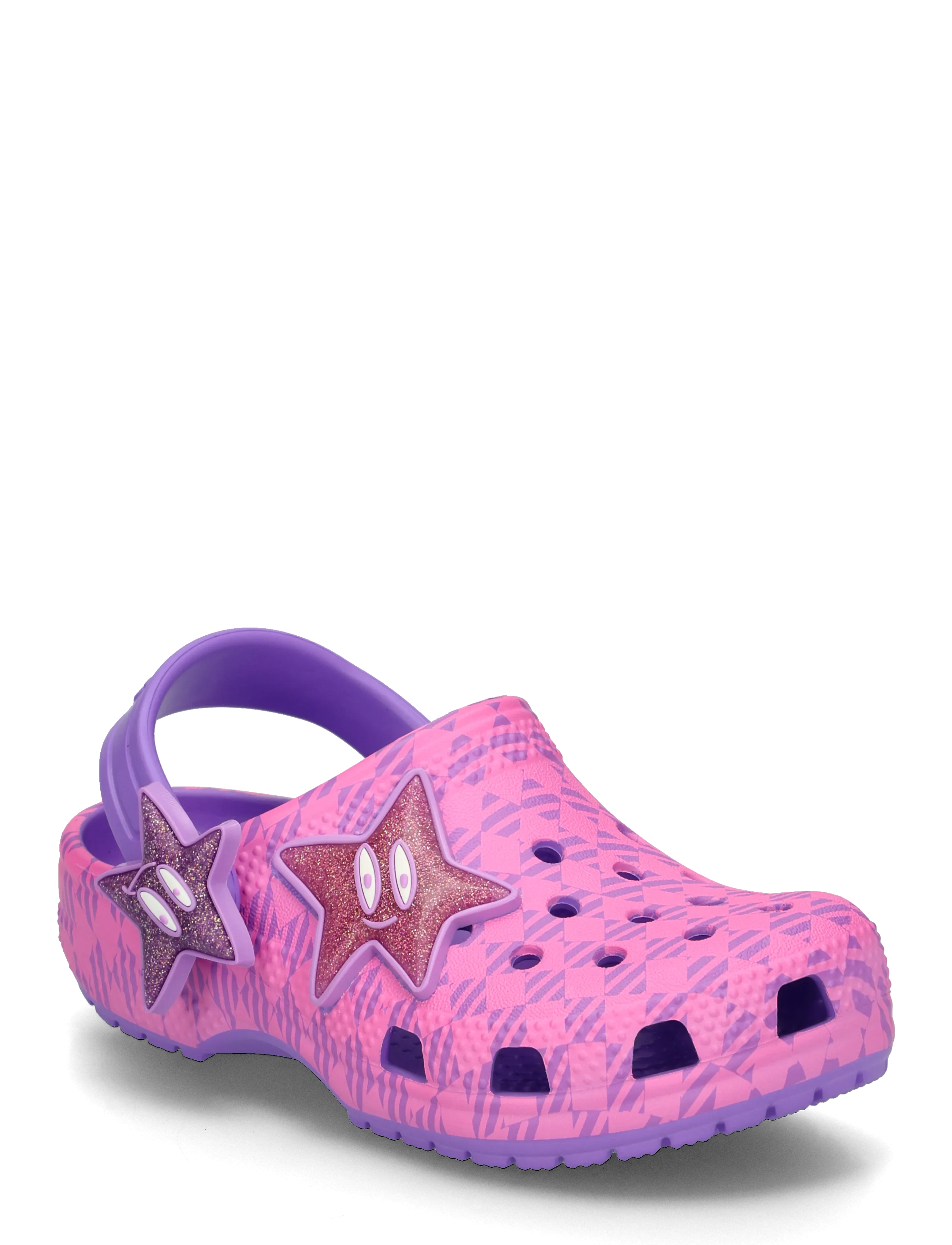 Crocs Classic Plaid and Stars Clog T - Schuhe - PURPLE BOLT/PINK PUNCH / pink/rose