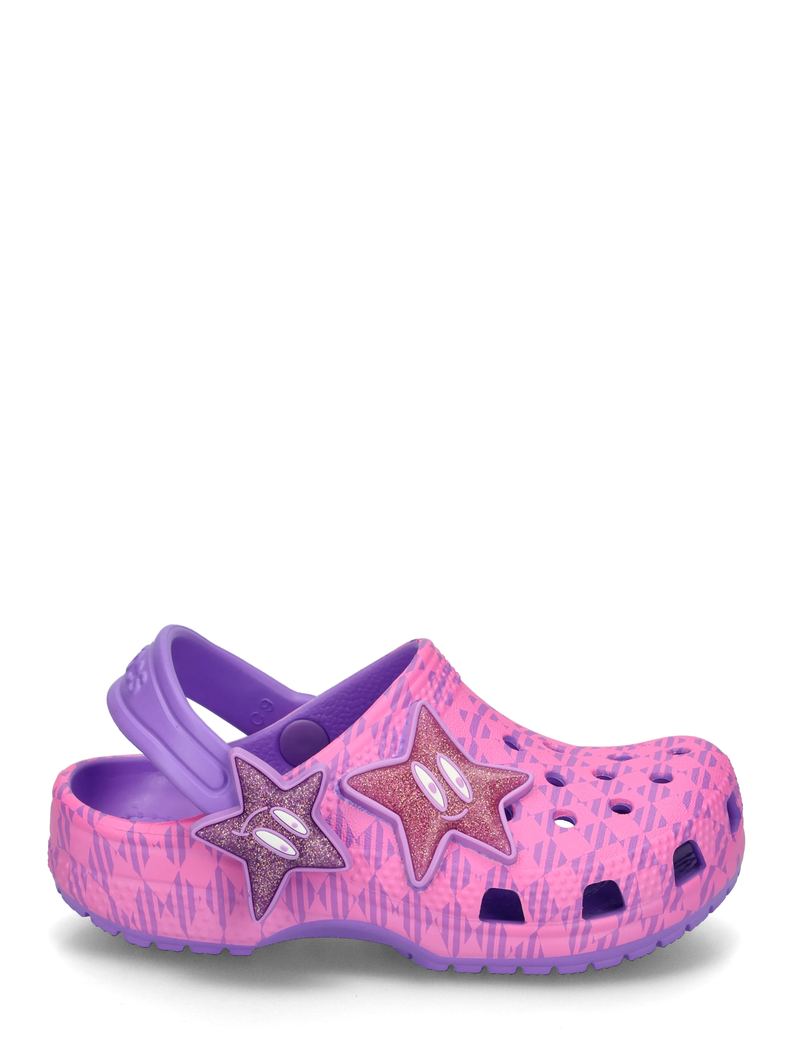 Crocs - Classic Plaid and Stars Clog T - clogs - purple bolt/pink punch - 2