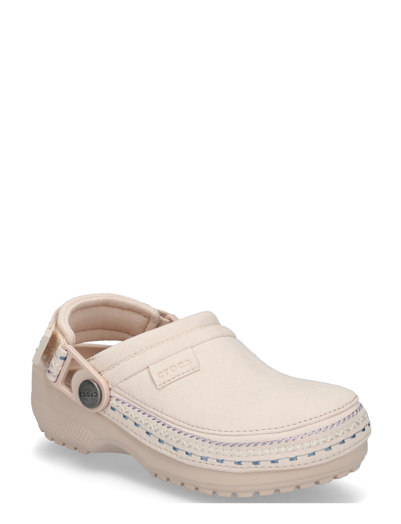 Crocs Crafted Vegansuedestitch Clg K, 33/34, Schuhe, Creme - Clogs, Kinder