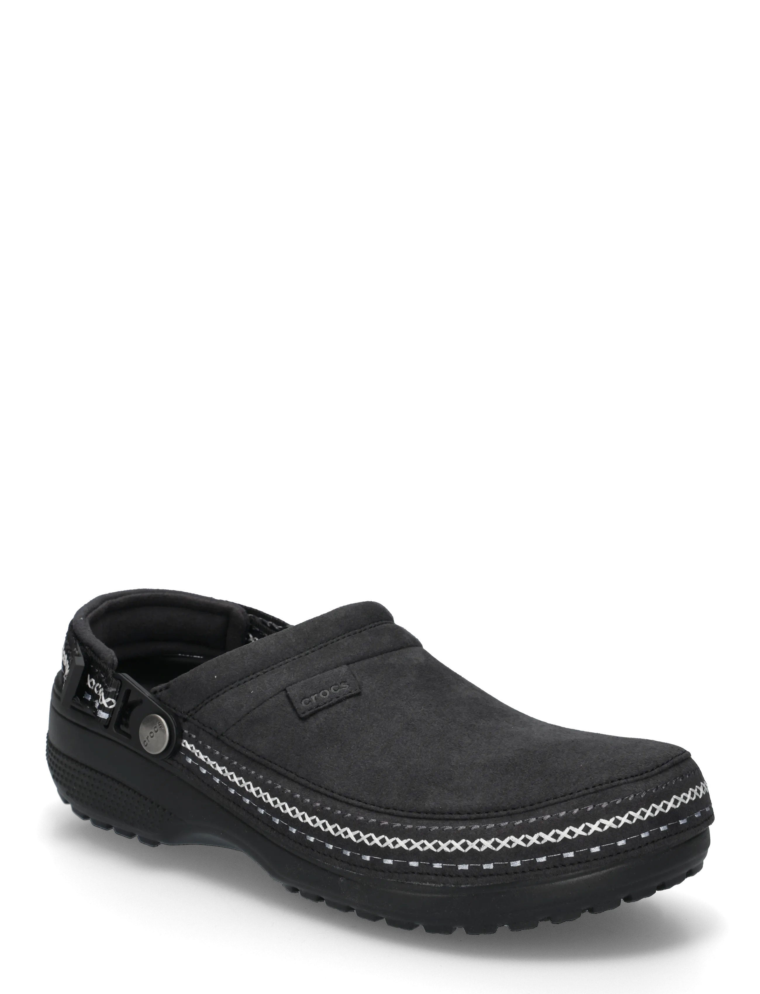 Crocs Crafted Vegan Suede Stitch - Mules & Clogs - BLACK / black