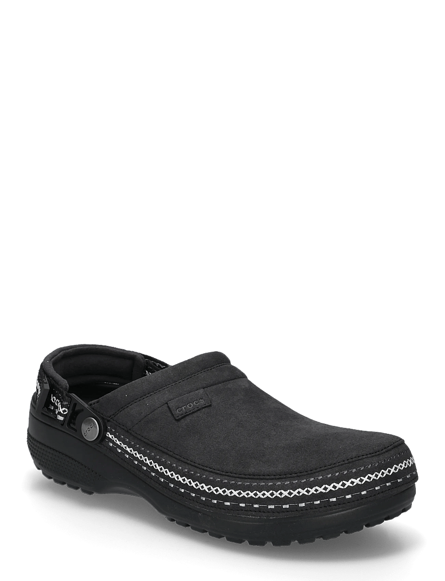 Crocs - Crafted Vegan Suede Stitch - pantoletten & clogs - black - 0