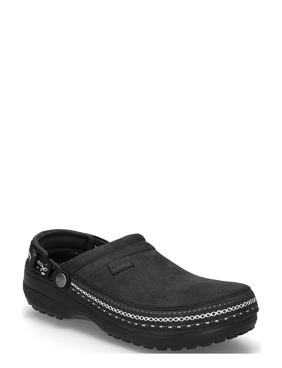Crocs - Crafted Vegan Suede Stitch - pantoletten & clogs - black - 0