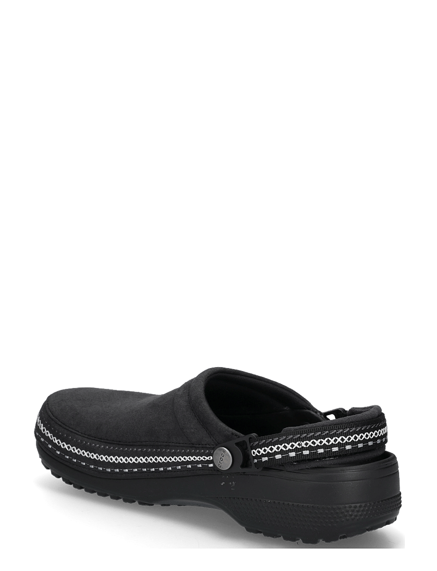 Crocs - Crafted Vegan Suede Stitch - pantoletten & clogs - black - 1