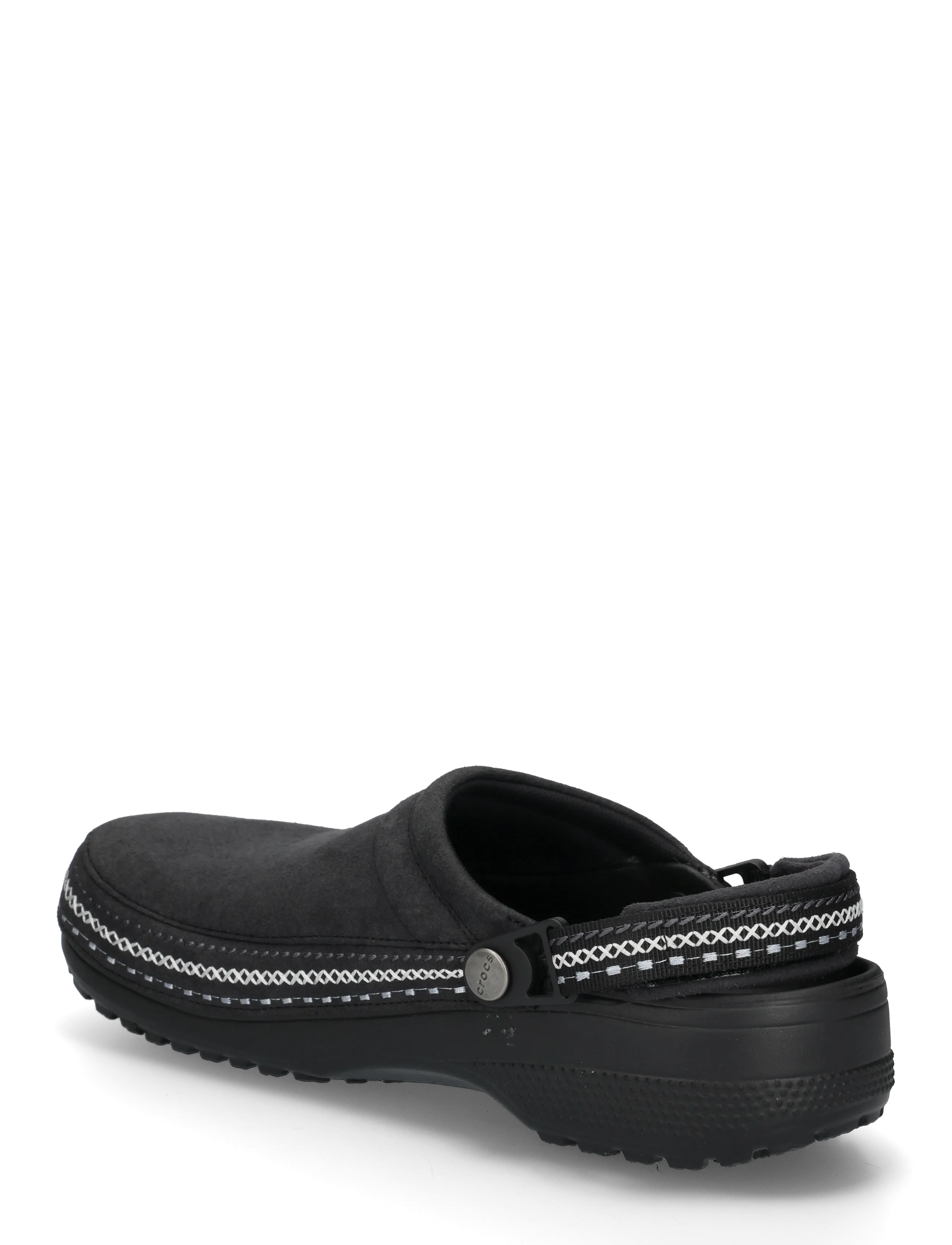 Crocs - Crafted Vegan Suede Stitch - pantoletten & clogs - black - 1