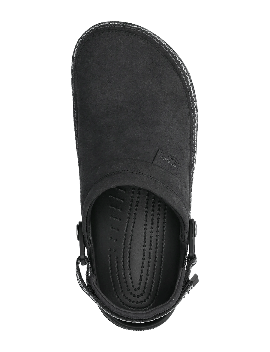 Crocs - Crafted Vegan Suede Stitch - pantoletten & clogs - black - 3