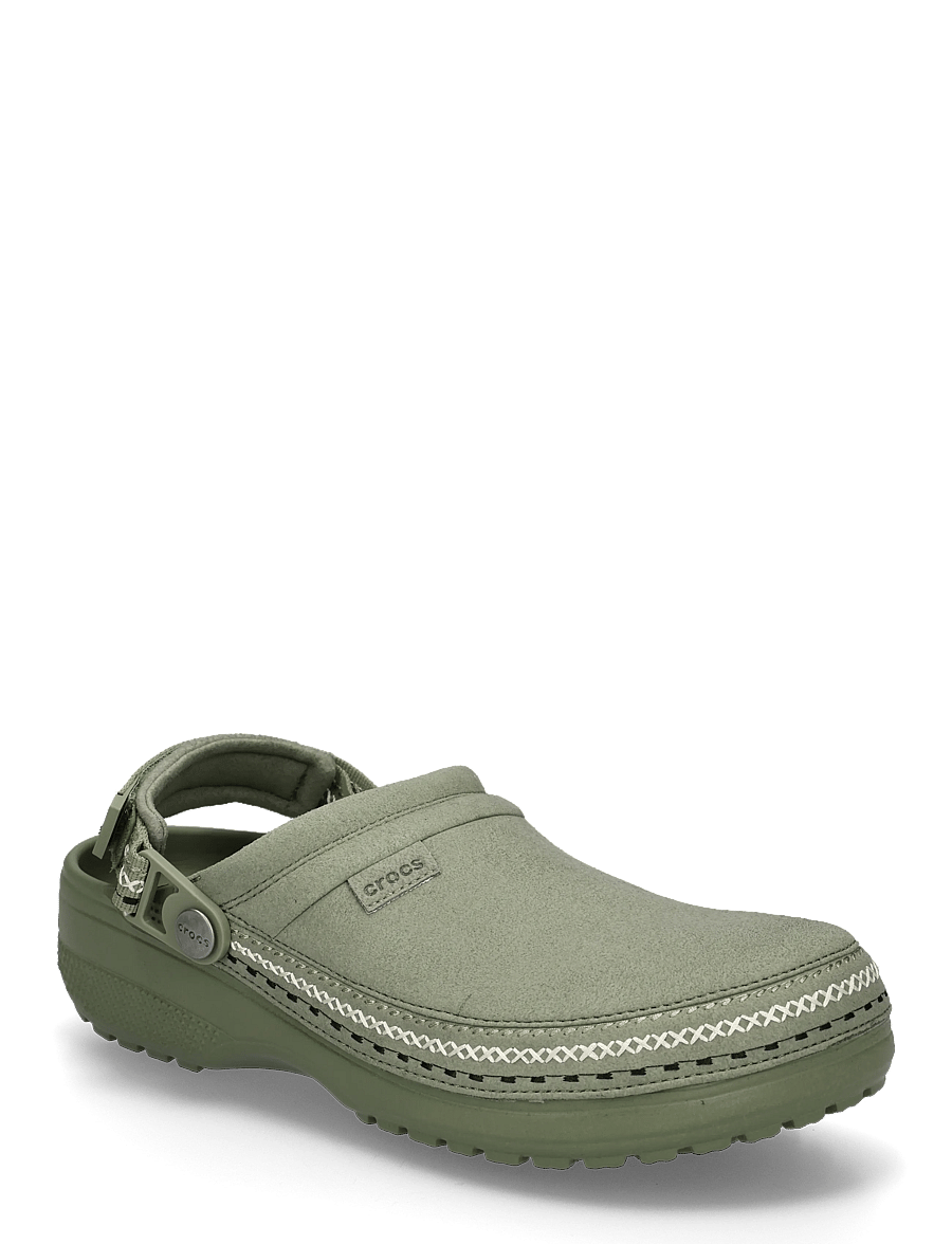 Crocs - Crafted Vegan Suede Stitch - mulor & clogs - cargo - 0
