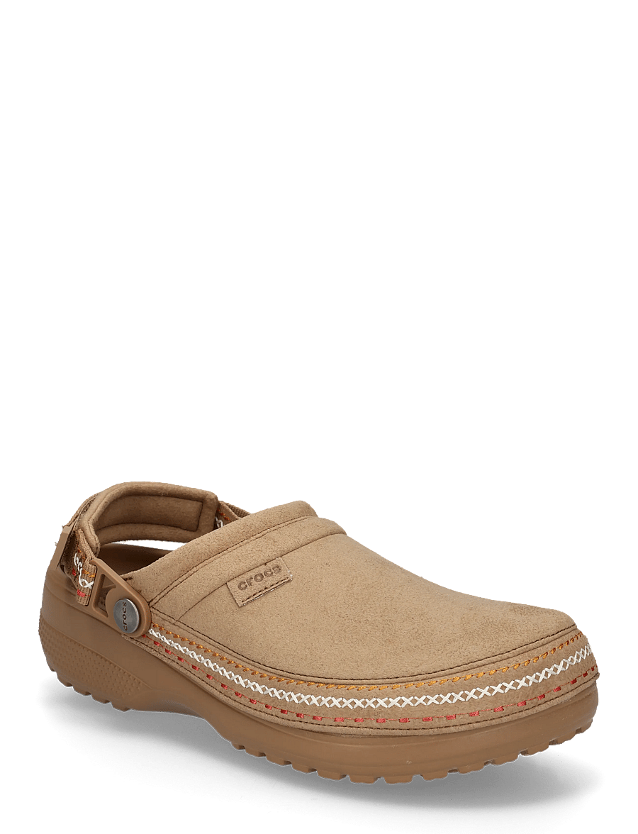 Crocs - Crafted Vegan Suede Stitch - mulor & clogs - sepia - 0