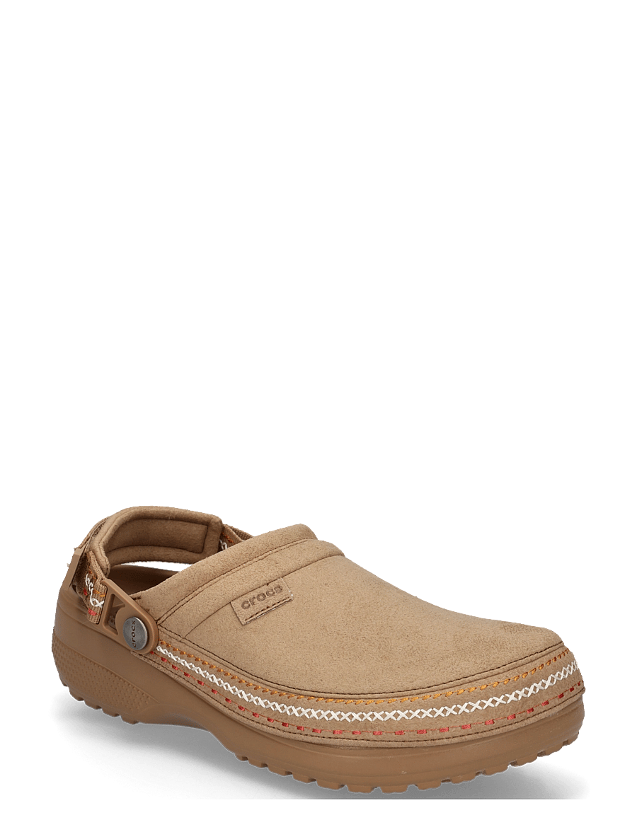 Crocs - Crafted Vegan Suede Stitch - pantoletten & clogs - sepia - 0