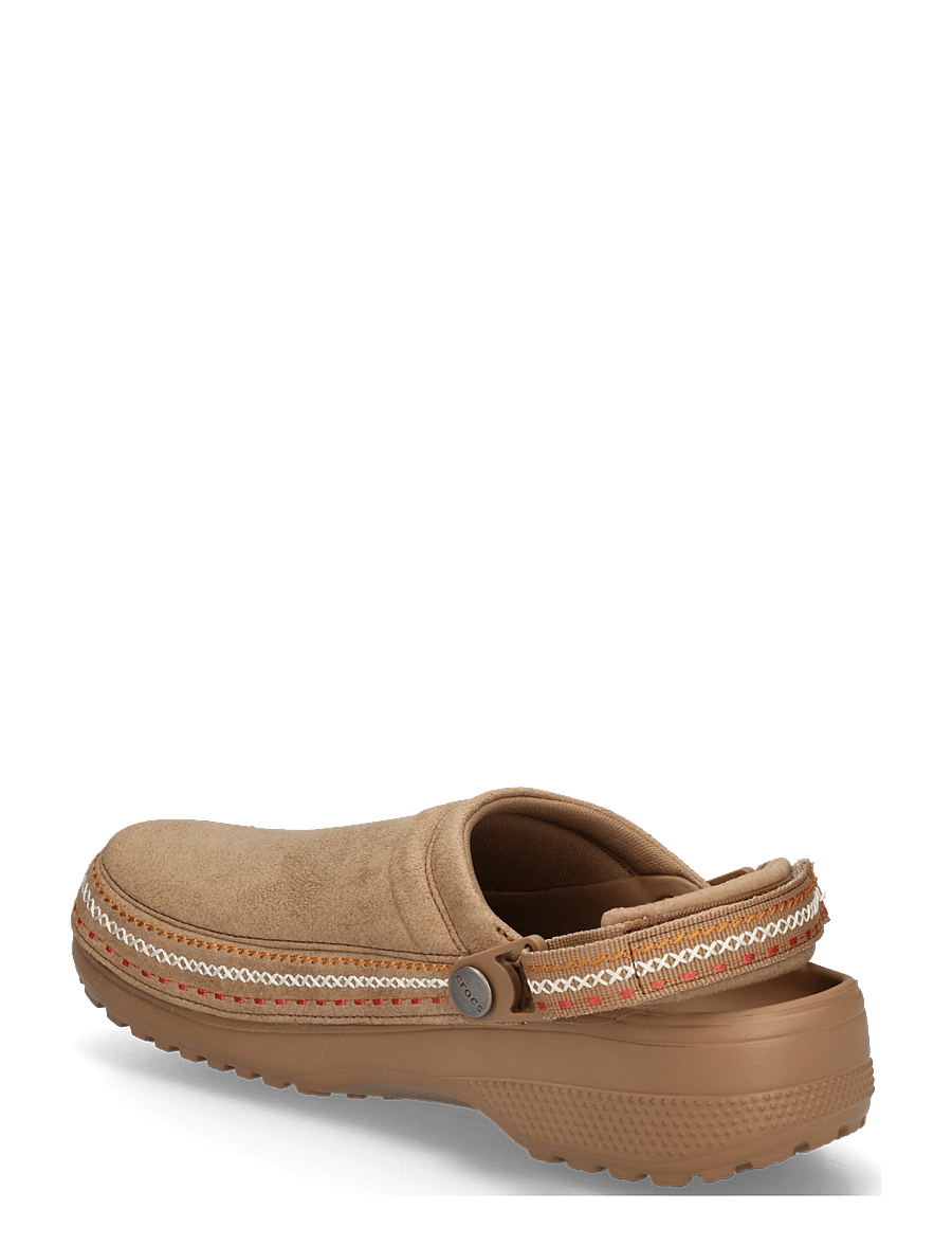 Crocs - Crafted Vegan Suede Stitch - pantoletten & clogs - sepia - 1