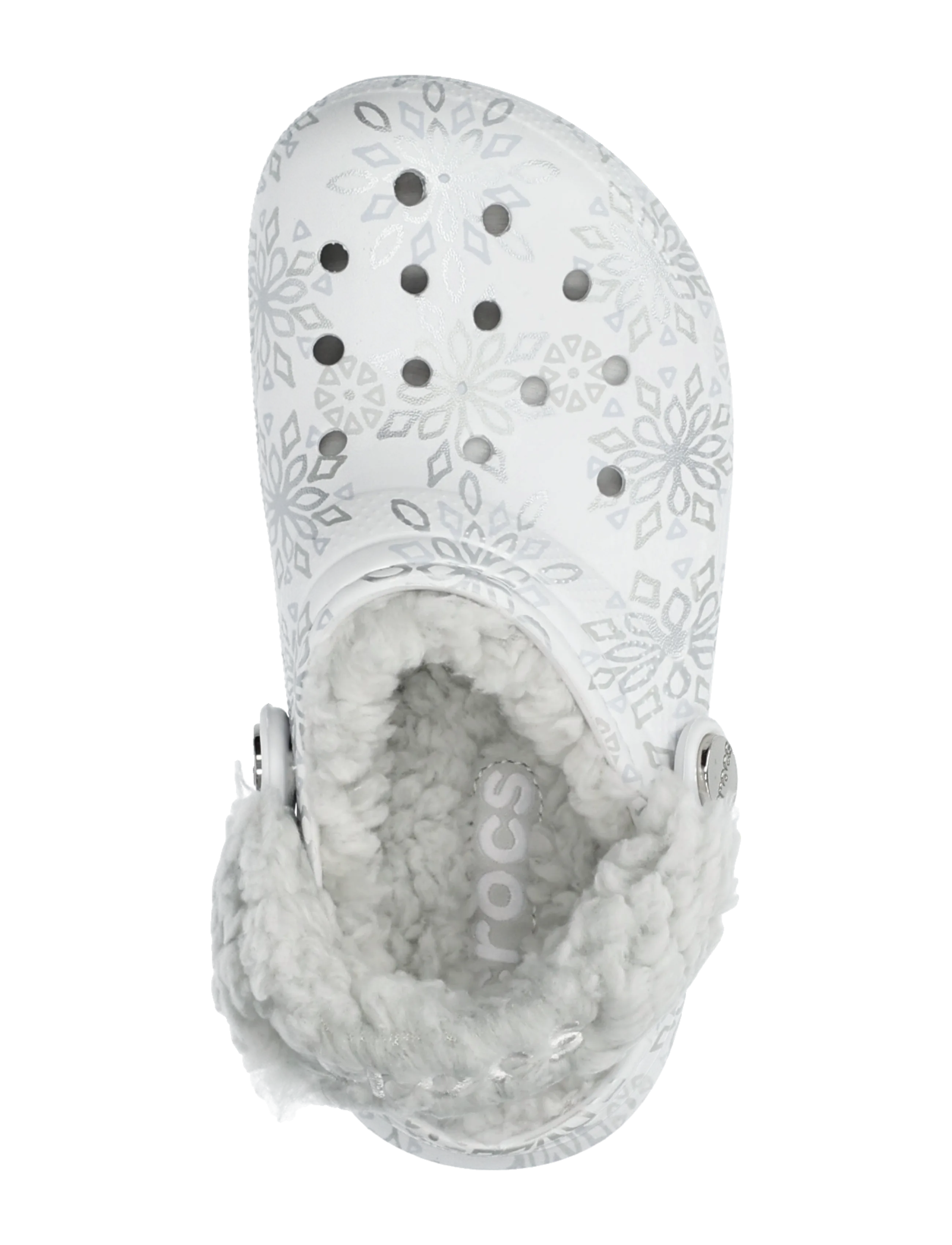 Crocs - ClMetallicSnowflakesFlceLndCgK - clogs - snow white - 3