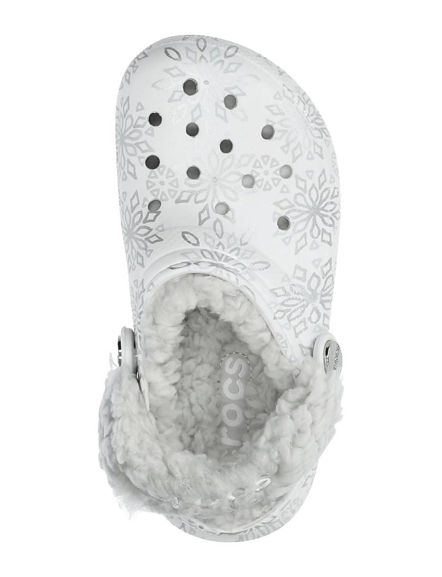 Crocs - ClMetallicSnowflakesFlceLndCgK - clogs - snow white - 3