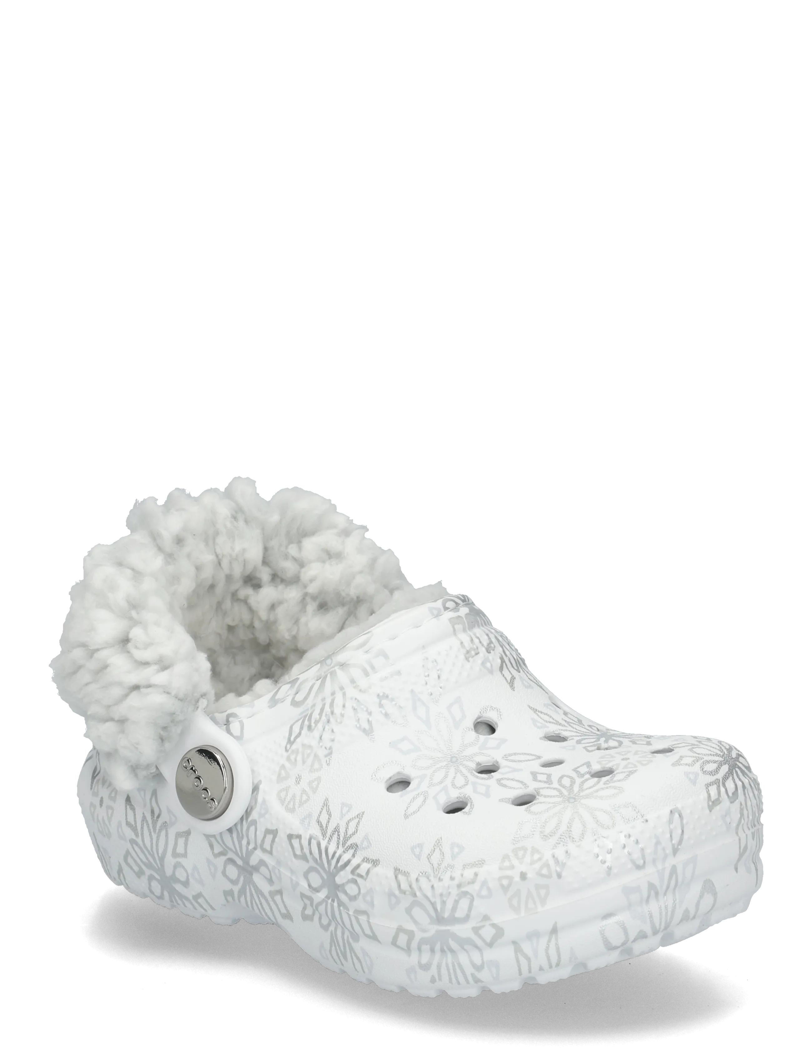 Crocs ClMetallicSnowflakesFlceLndCgT - Schuhe - SNOW WHITE / white