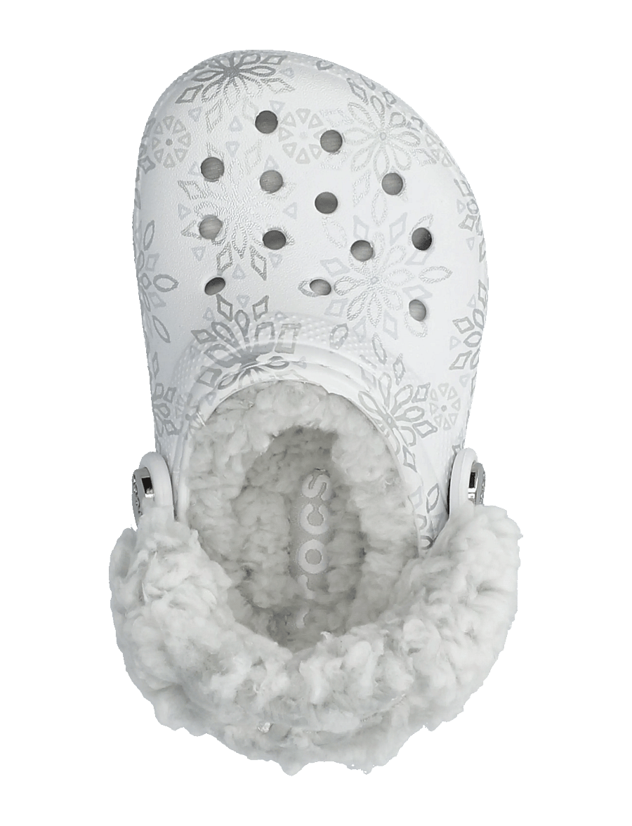 Crocs - ClMetallicSnowflakesFlceLndCgT - clogs - snow white - 3