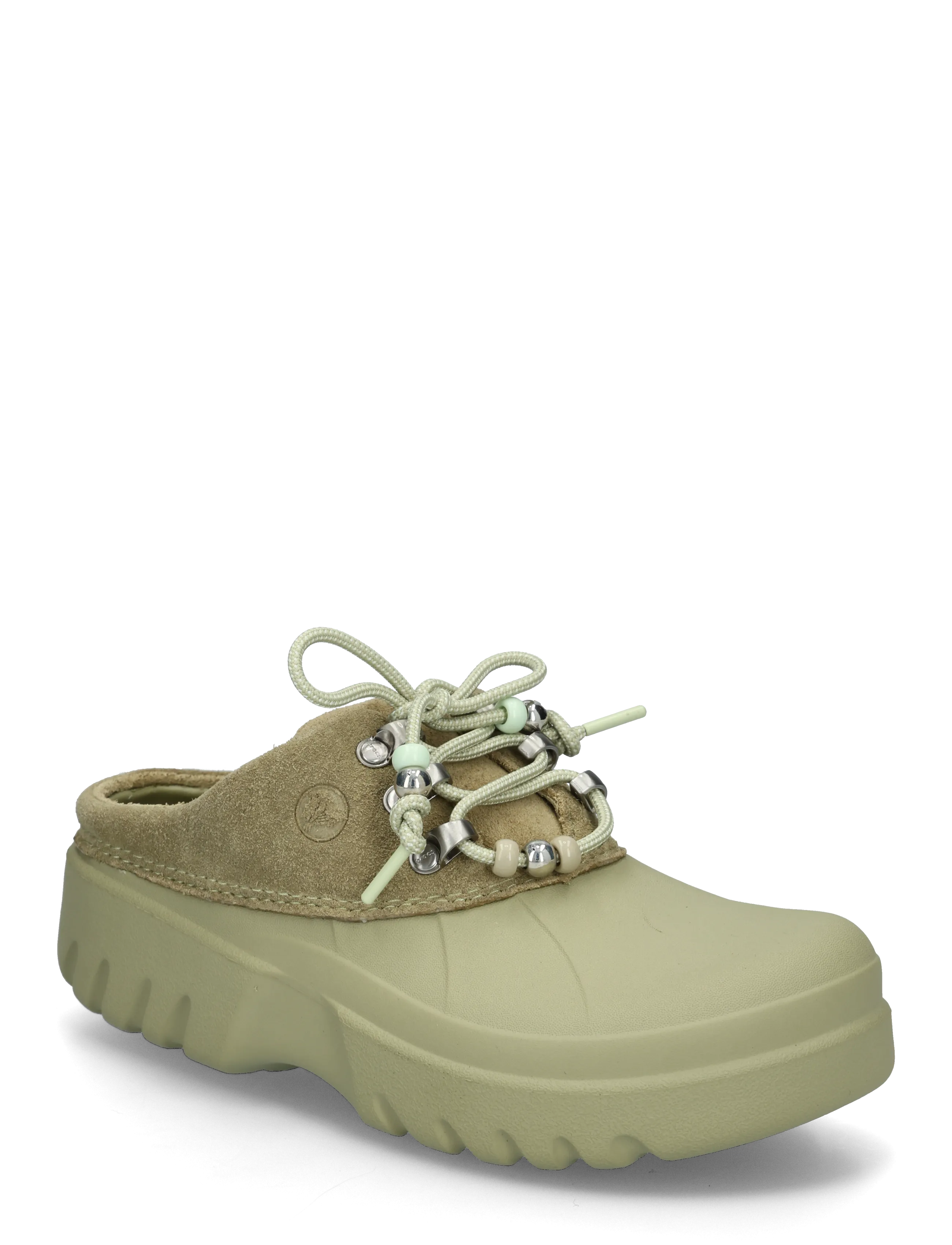 Crocs Axle Suede Mule, Damen, Clog Pantolette, Khaki, Gr: 38/39