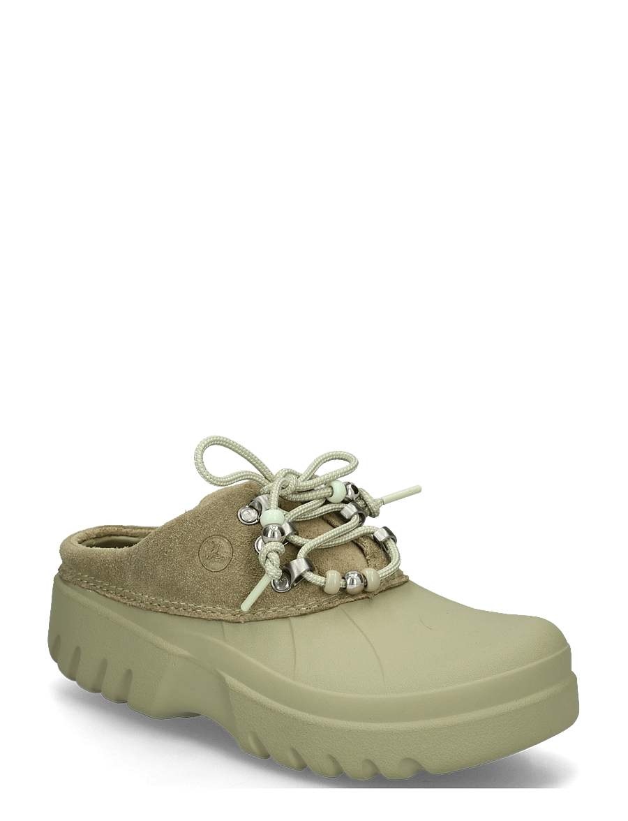 Crocs - Axle Suede Mule - flache pantoletten - tac green - 0