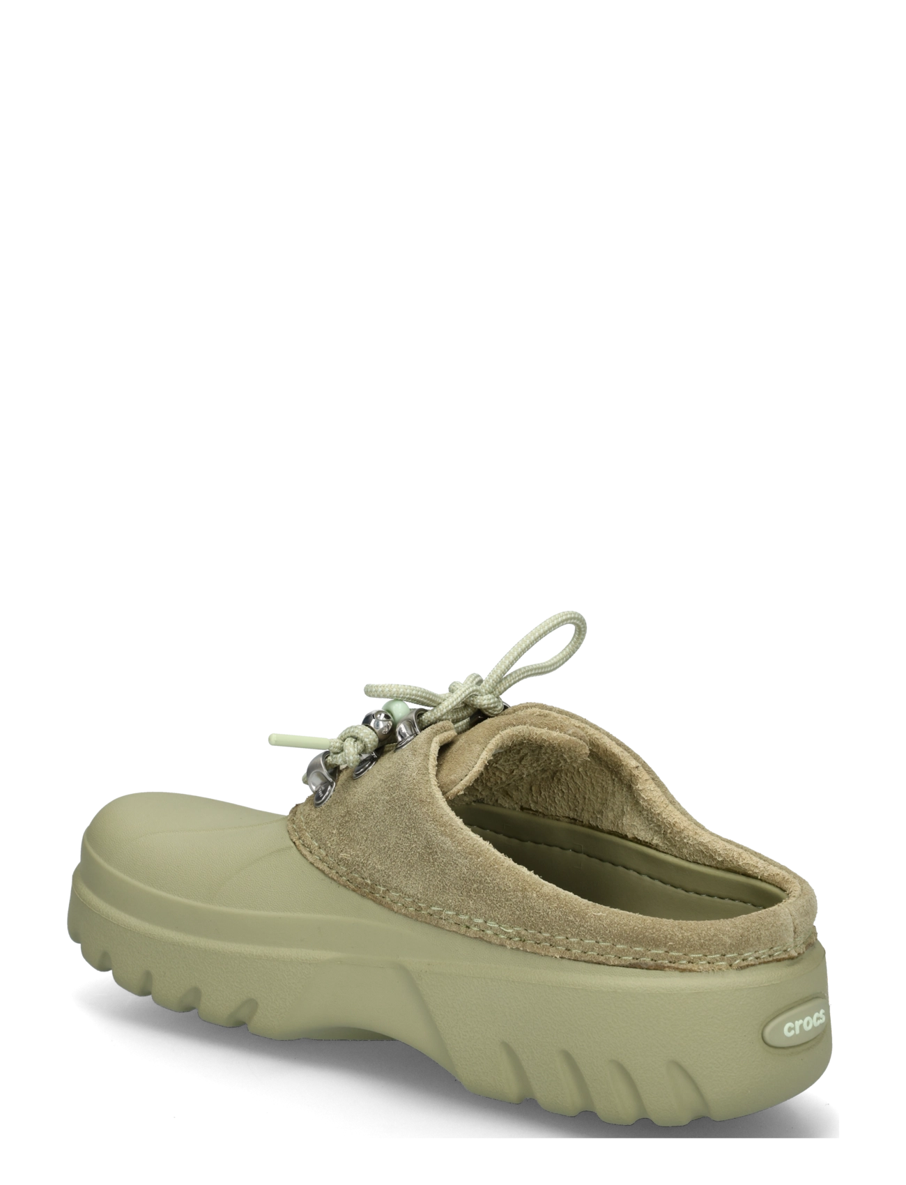 Crocs - Axle Suede Mule - flache pantoletten - tac green - 1