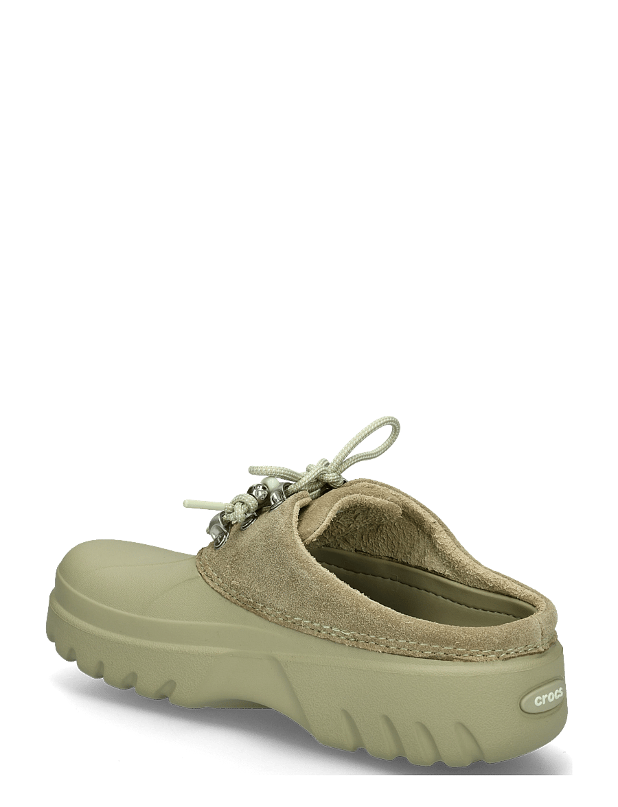 Crocs - Axle Suede Mule - flache pantoletten - tac green - 1