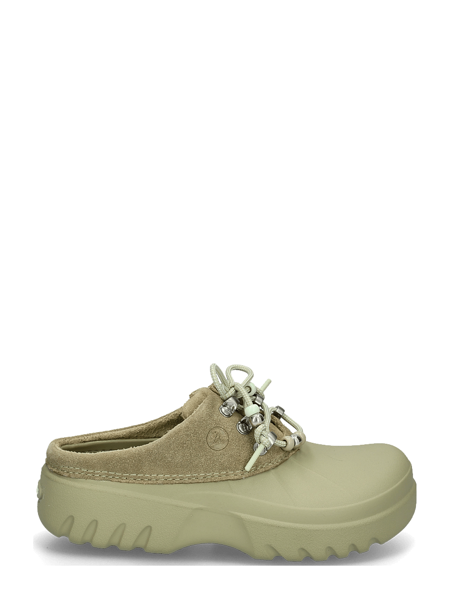 Crocs - Axle Suede Mule - flache pantoletten - tac green - 2