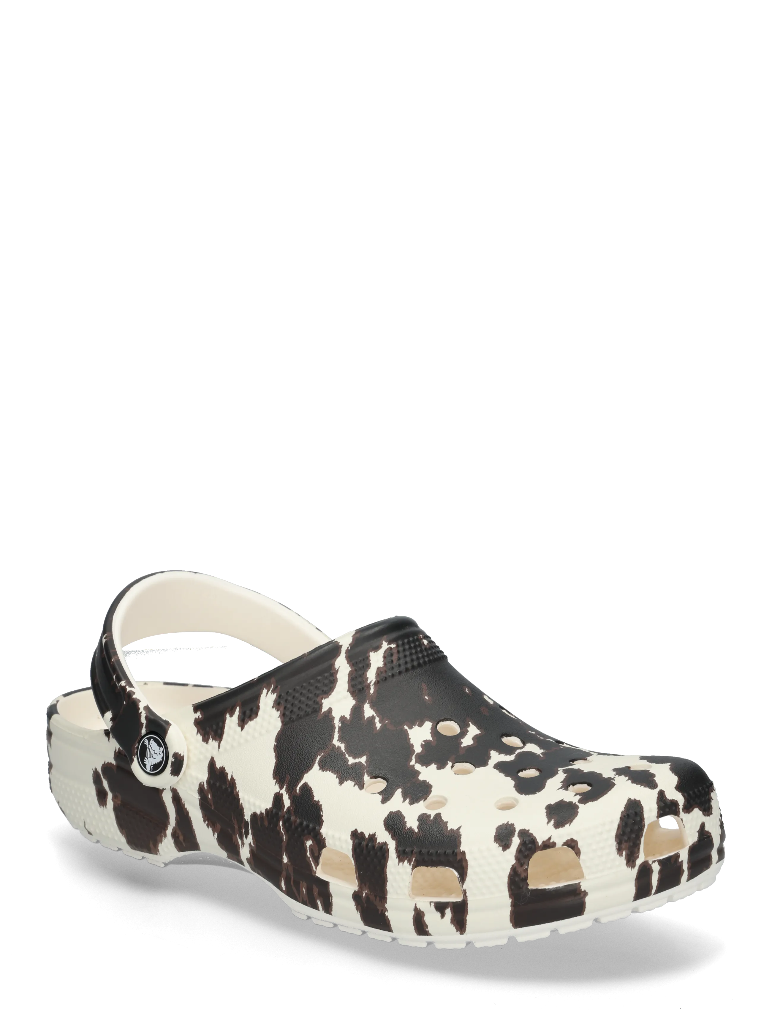 Crocs Classic Pop Animal Clog, Damen, Tierprint Clog, Creme, Gr: 42/43