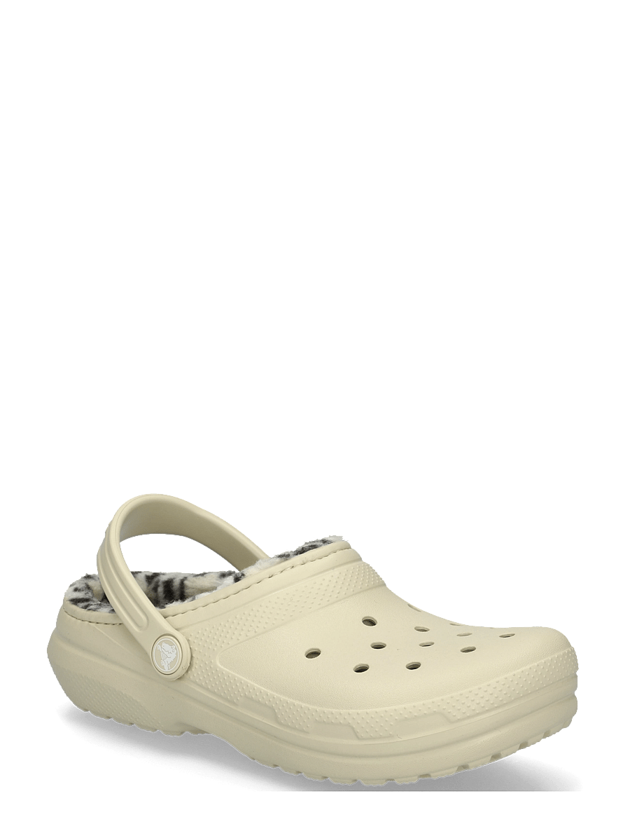 Crocs - Classic Plaid Lined Clog K - kotad - bone - 0