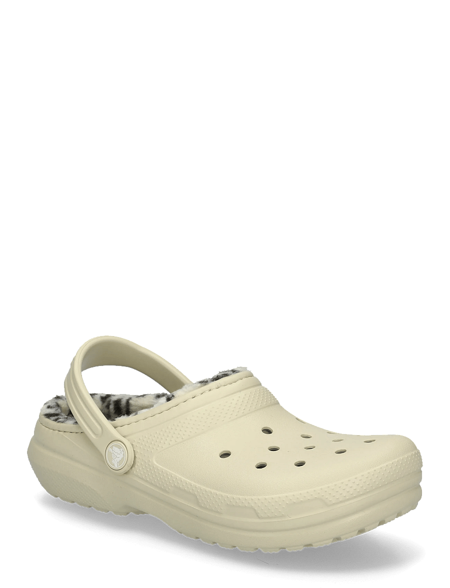 Crocs - Classic Plaid Lined Clog K - clogs - bone - 0