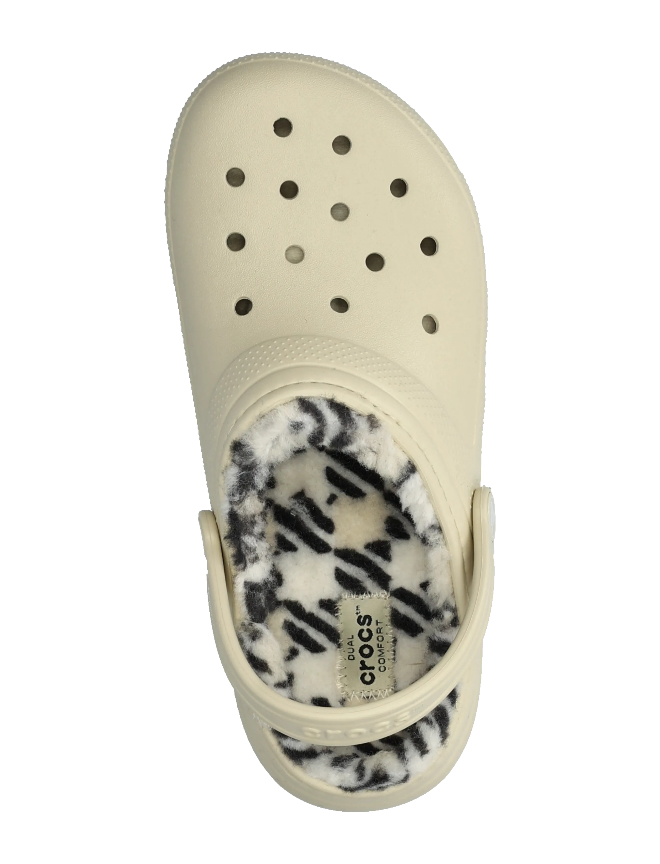 Crocs - Classic Plaid Lined Clog K - clogs - bone - 3
