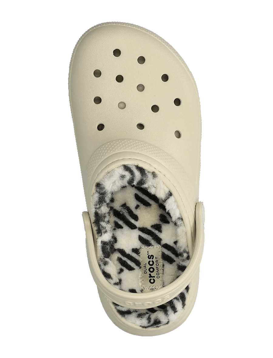 Crocs - Classic Plaid Lined Clog K - clogs - bone - 3