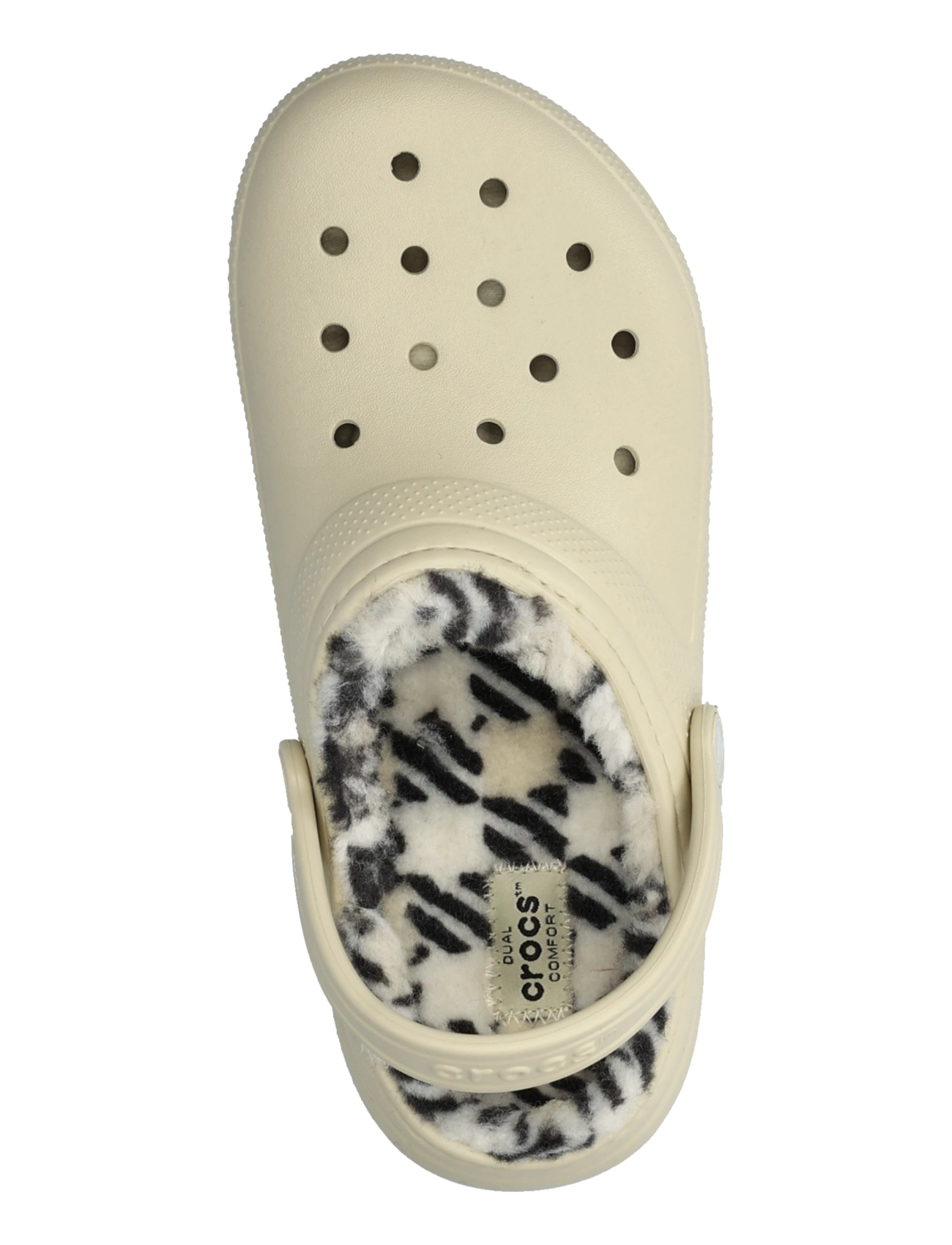 Crocs - Classic Plaid Lined Clog K - bone - 3