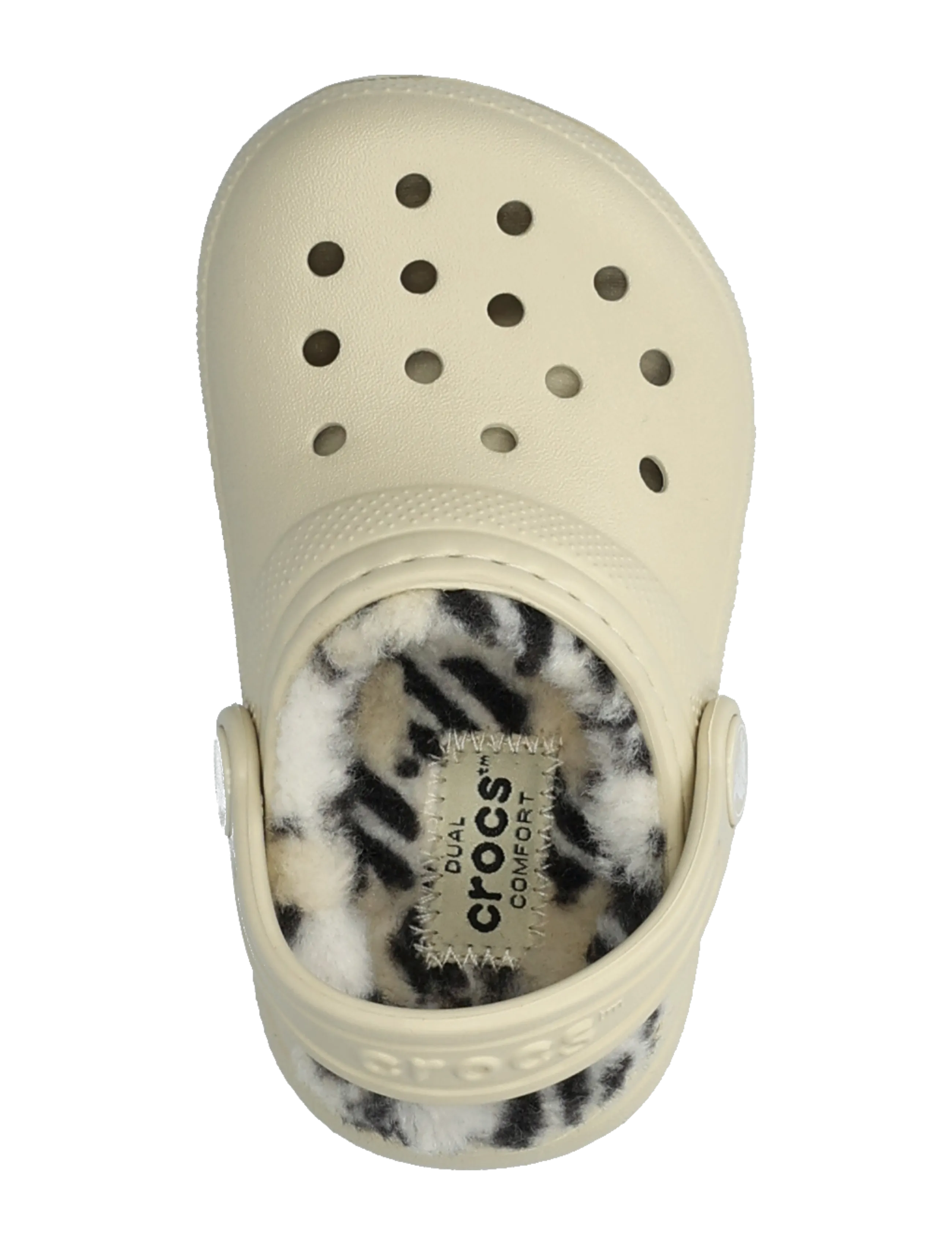 Crocs Classic Plaid Lined Clog T (Bone/Kermanvärinen) - 49.99 € | Boozt.com