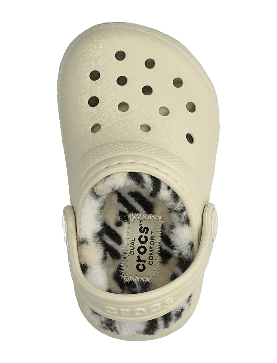 Crocs - Classic Plaid Lined Clog T - clogs - bone - 3